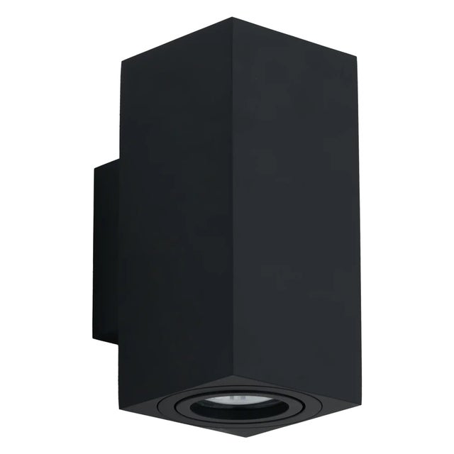 APLIQUE DE PARED INTERIOR SUPERFICIE RECTANGULAR 16CM NEGRO
