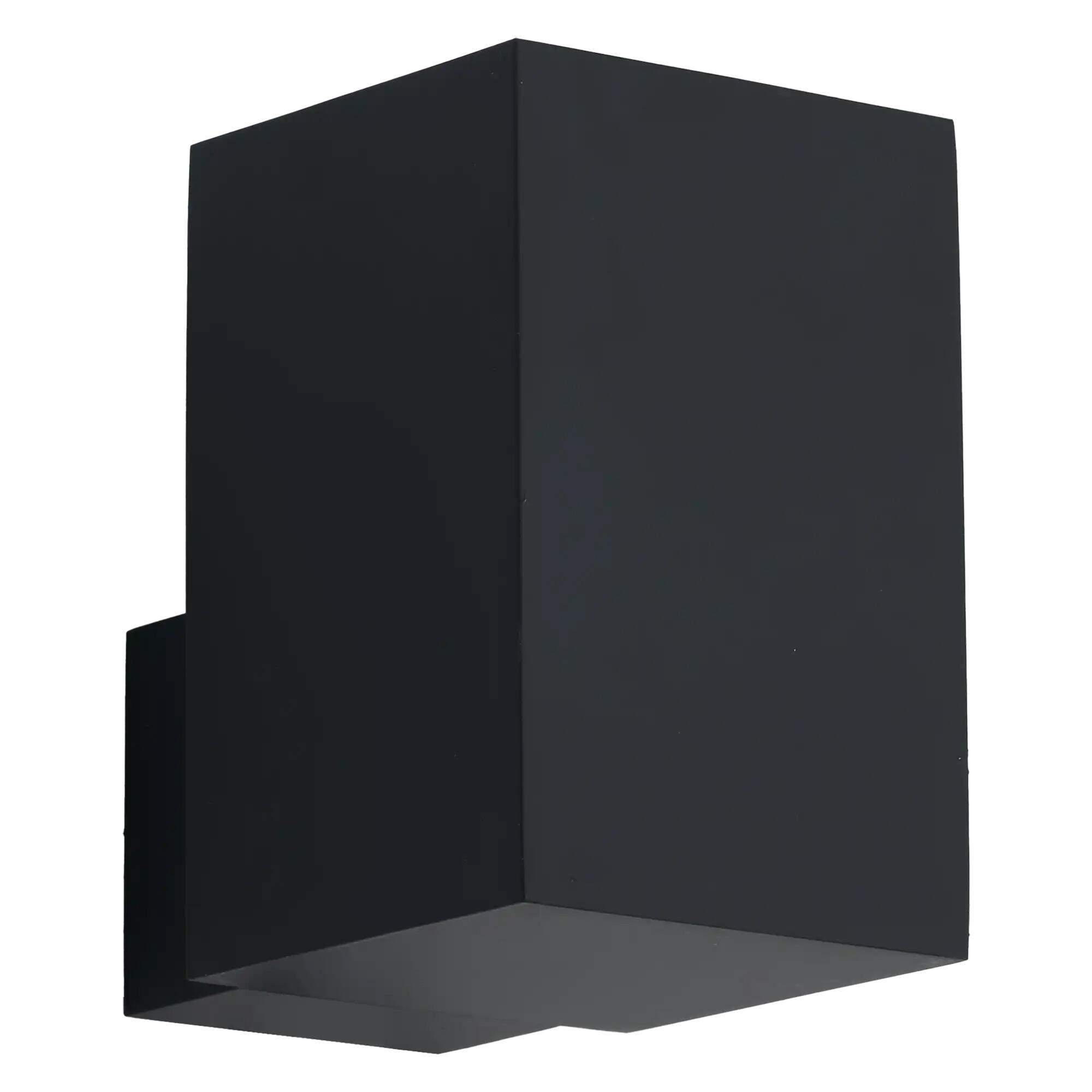 APLIQUE DE PARED RECTANGULAR INTERIOR DE SUPERFICIE 11.5CM NEGRO - 2