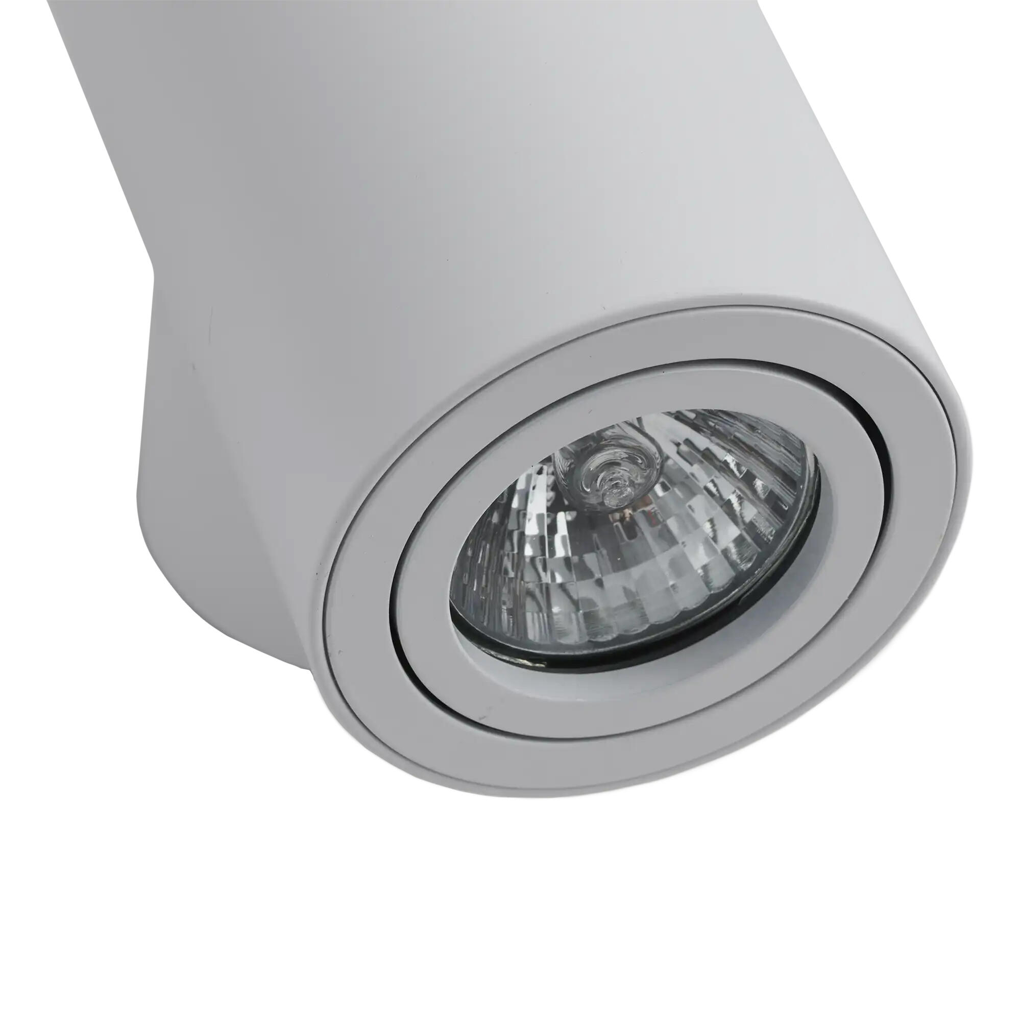 APLIQUE DE PARED CIRCULAR GU10 INTERIOR DE SUPERFICIE 16CM BLANCO - 2