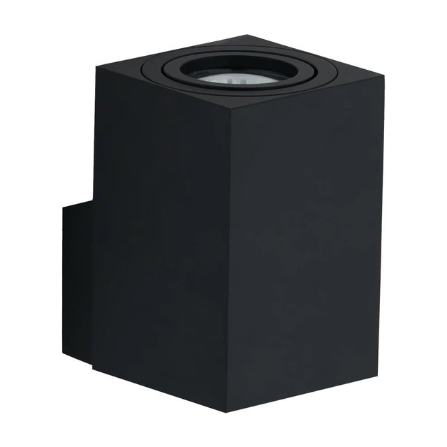 APLIQUE DE PARED RECTANGULAR INTERIOR DE SUPERFICIE 11.5CM NEGRO