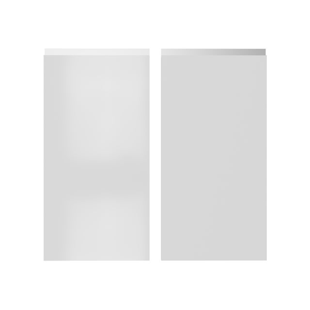 KIT 2 PUERTAS PARA MUEBLE DE COCINA TOLEDO BLANCO BRILLO PET 80X37/80X35CM