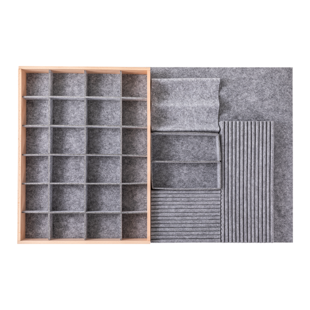 Organiseur SPACEO Evo'M redécoupable, pour tiroir 60cm, bijoux et accessoires