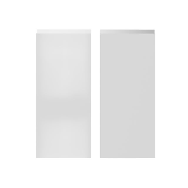 KIT 2 PUERTAS PARA MUEBLE DE COCINA TOLEDO BLANCO BRILLO PET 80X30/80X28CM