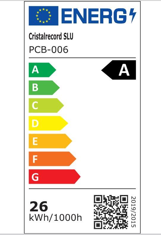 Ventilador de techo con luz silencioso DC 30W con mando ø92 cm Atlas CRISTAL RECORD blanco luz CCT 3 aspas retráctiles tipo lámpara| 7 velocidades| modo verano/invierno| brisa| recomendado para <13m² - 9