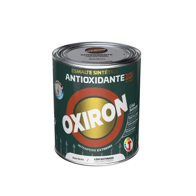 BASE ESMALTE SINTÉTICO SATINADO ANT LISO OXIRON 750ML TONOS CLAROS