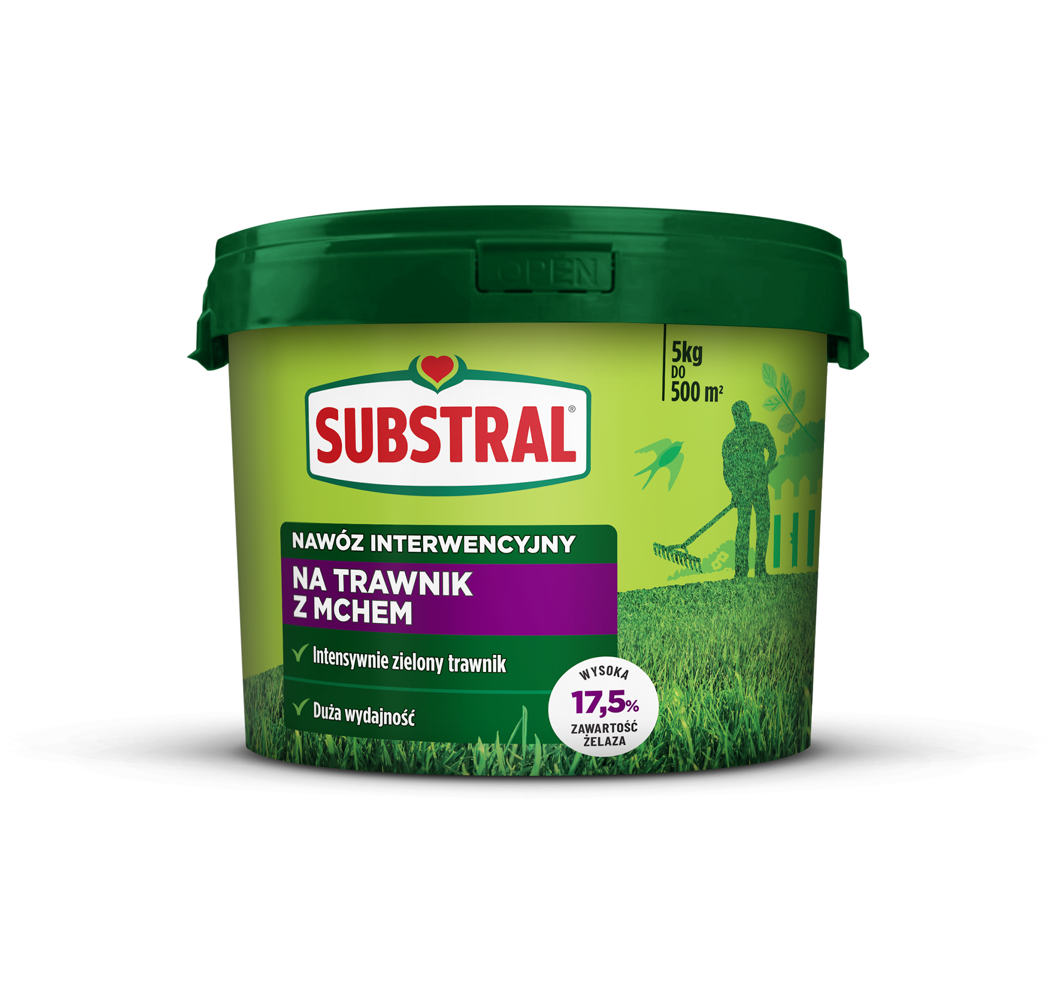 Nawóz interwencyjny do trawników z mchem 5kg Substral