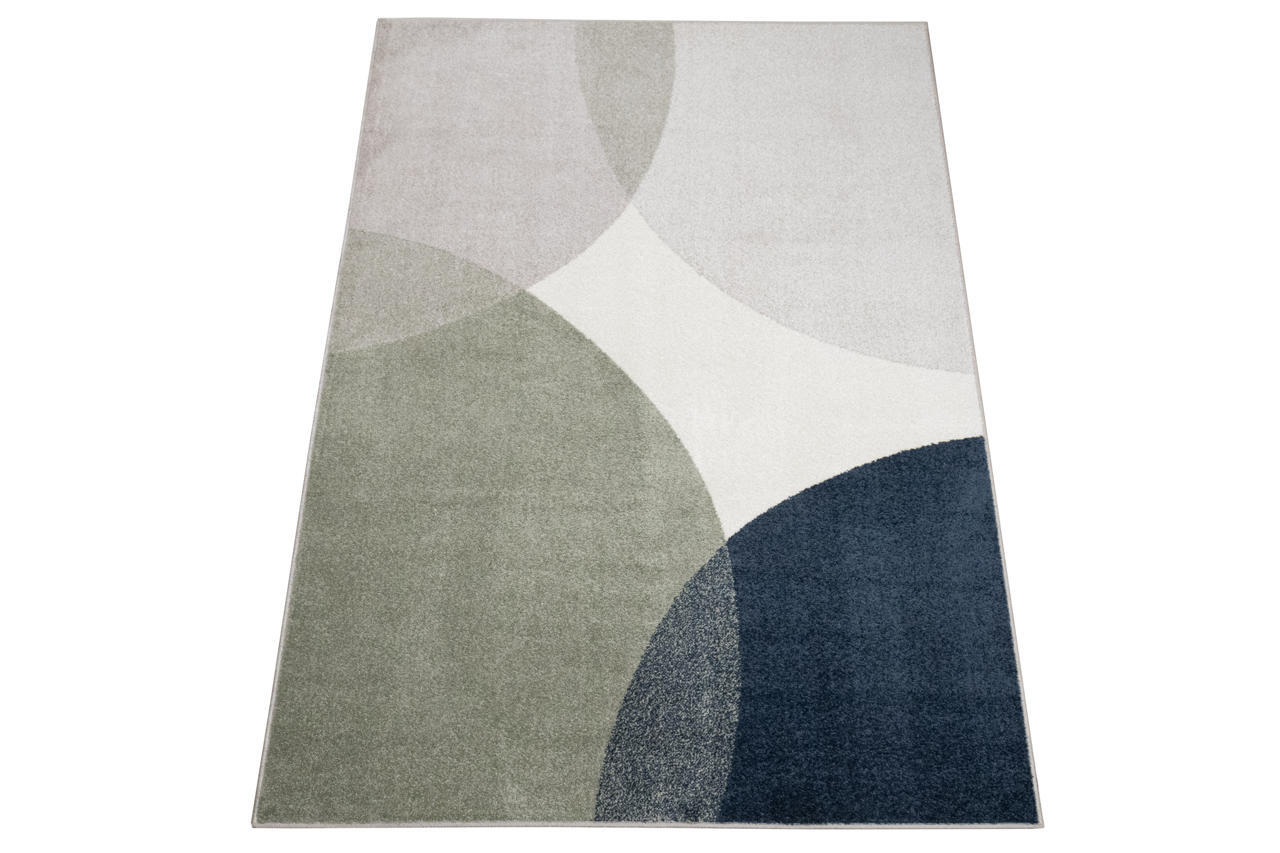 Tappeto Nemo circles in polipropilene verde/blu L 190 x L 133 cm - 4