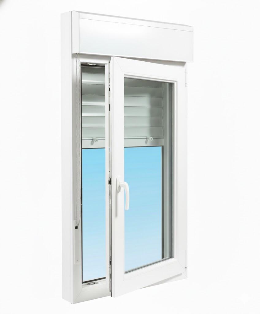 VENTANA PVC BLANCO OSCILOBATIENTE CON PERSIANA 70 X 138 CM - 2