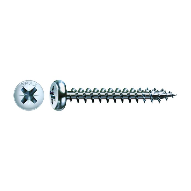 Vite SPAX testa tonda PZ2 in acciaio wirox Ø5XL16 mm, 50 pezzi