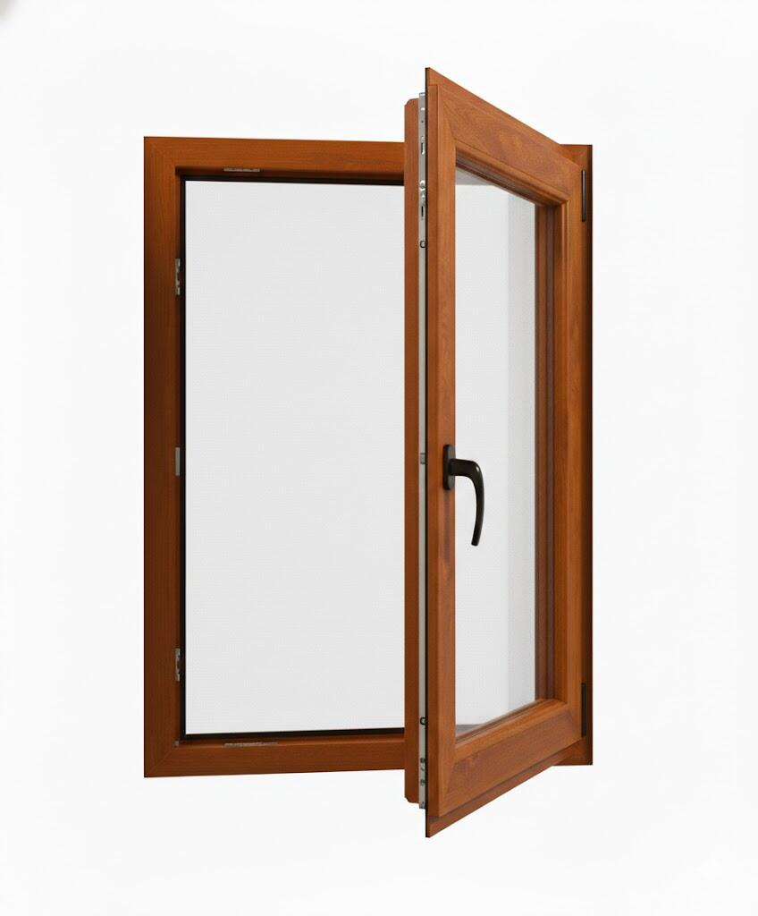 VENTANA PVC ROBLE OSCILOBATIENTE 60X70CM CRISTAL ACIDO - 2