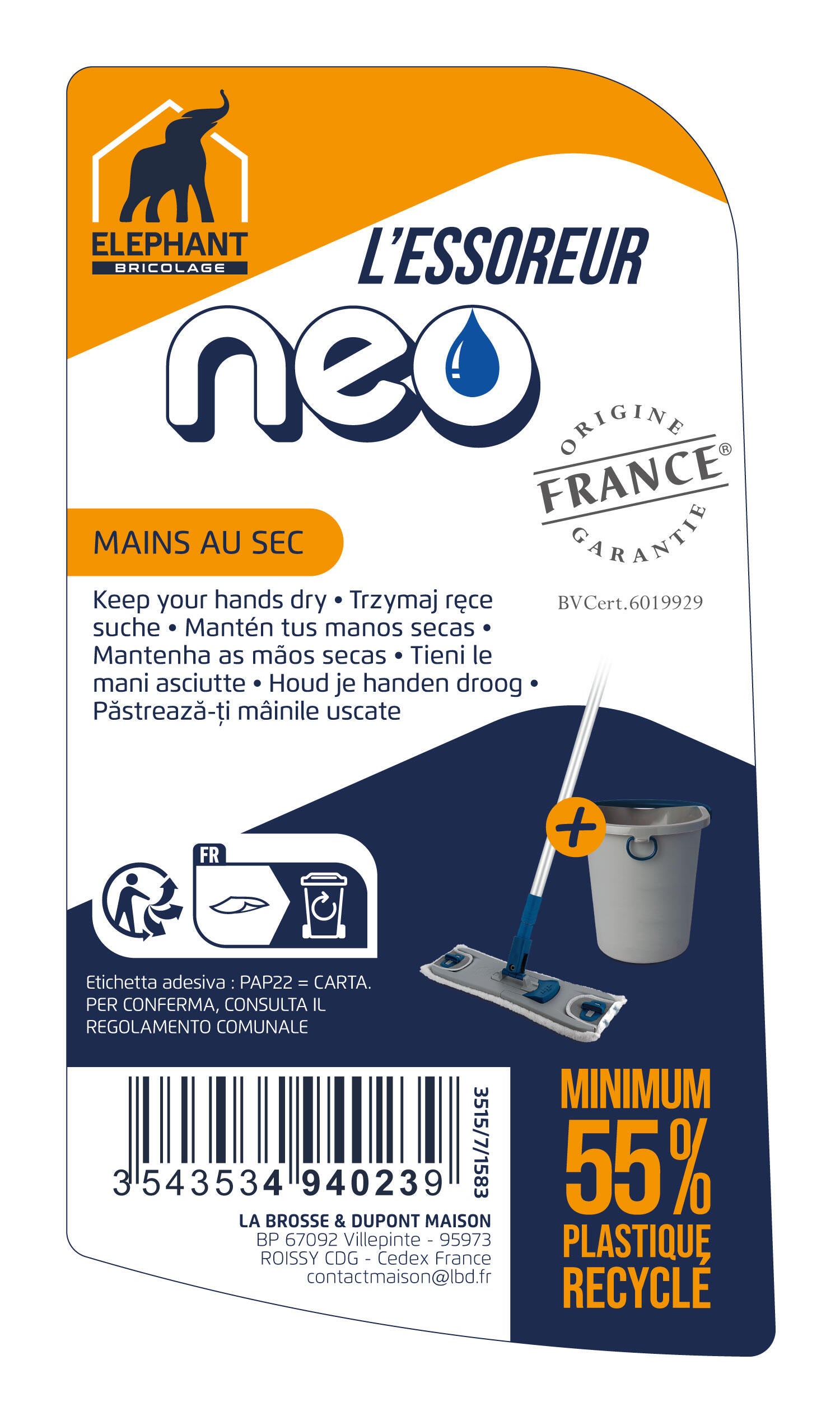 Essoreur néo pour seau de nettoyage ELEPHANT - 2