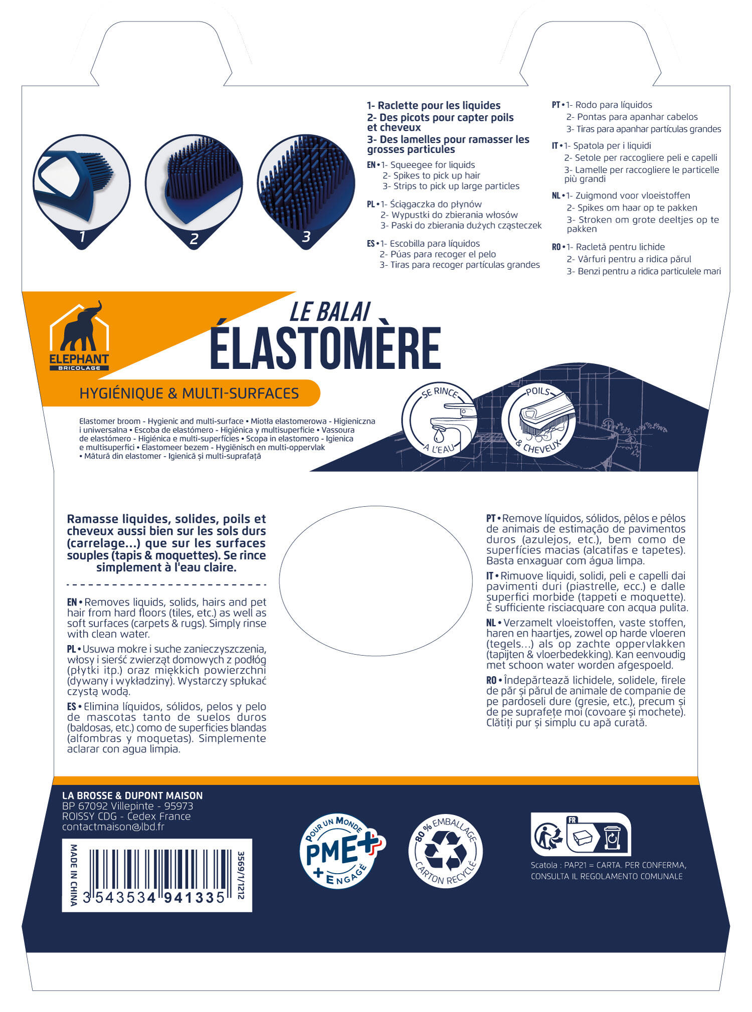 Tête de balai en tpe ELEPHANT Elastomere - 4