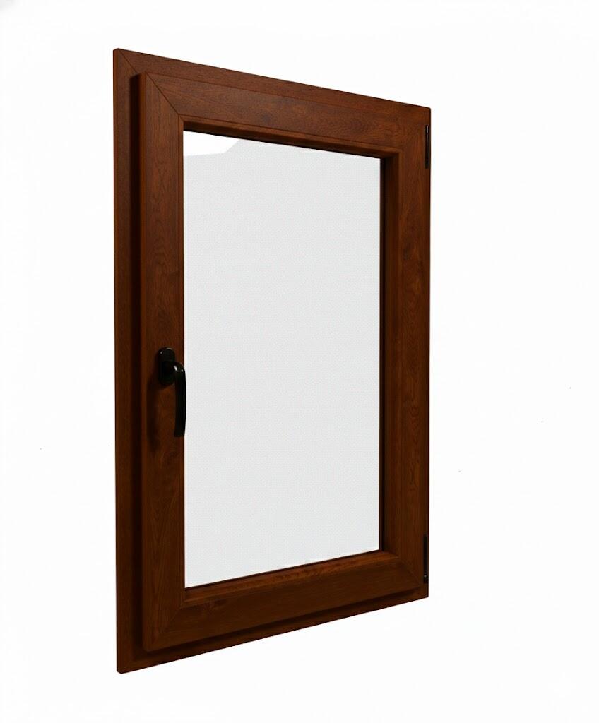 VENTANA PVC NOGAL OSCILOBATIENTE 60X70CM CRISTAL ACIDO - 3