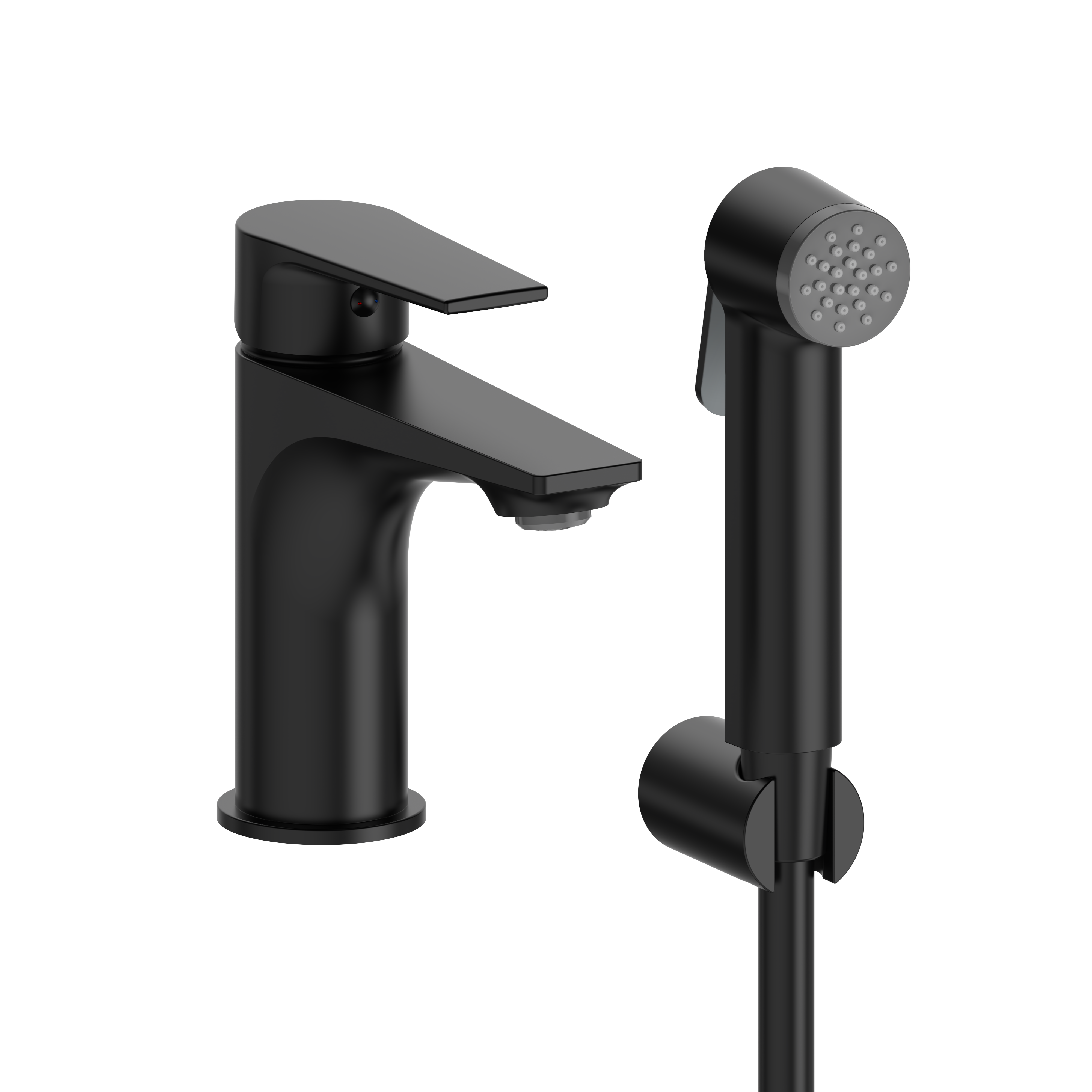 Bateria bidetowa umywalkowa Alto Bidetta czarna Sensea