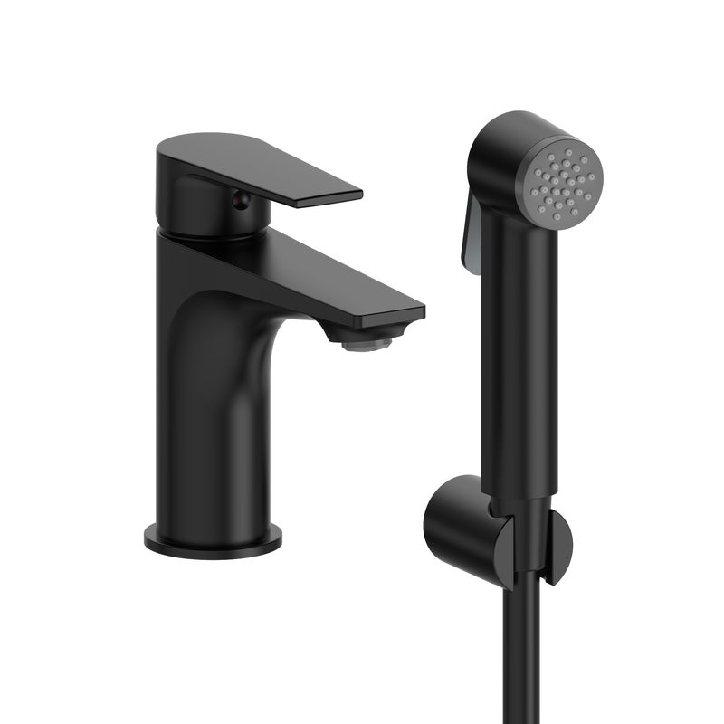 Bateria bidetowa umywalkowa Alto Bidetta czarna Sensea