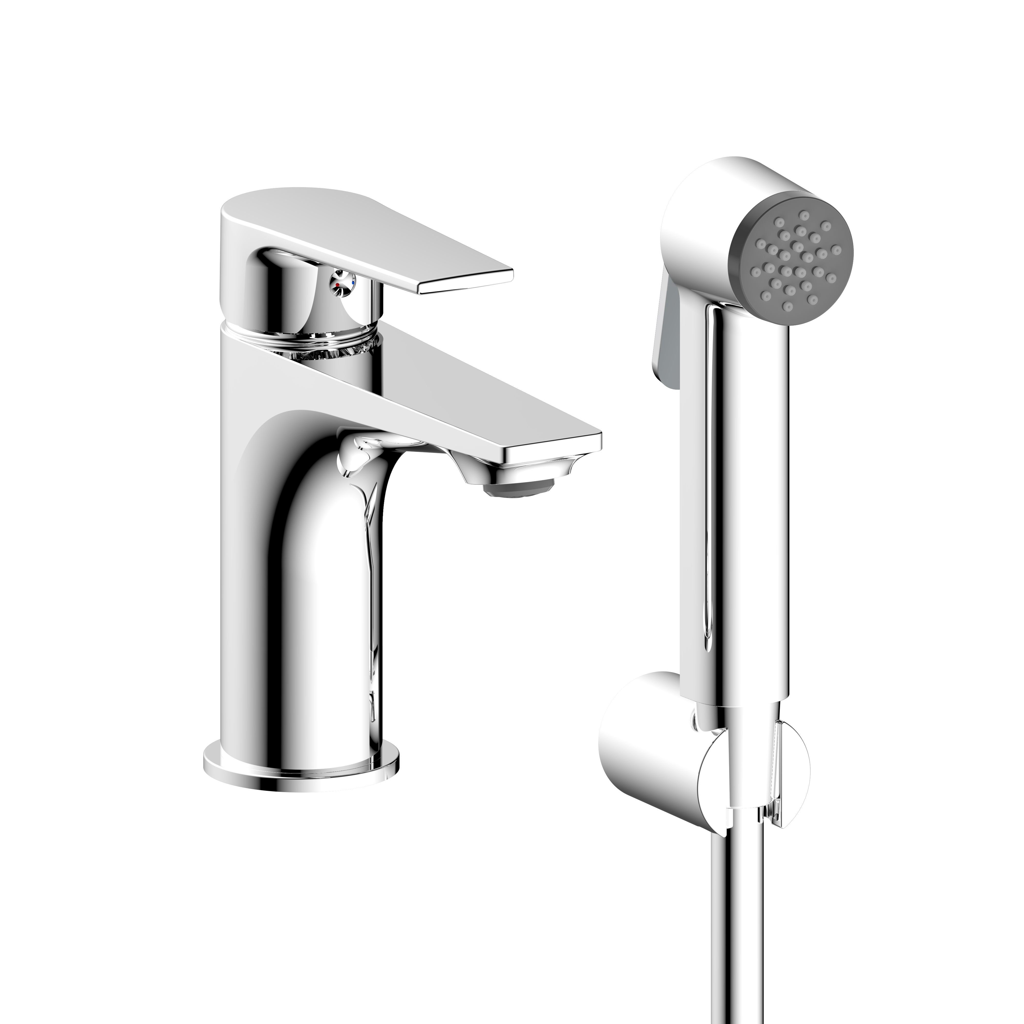 Bateria bidetowa umywalkowa Alto Bidetta chromowana Sensea