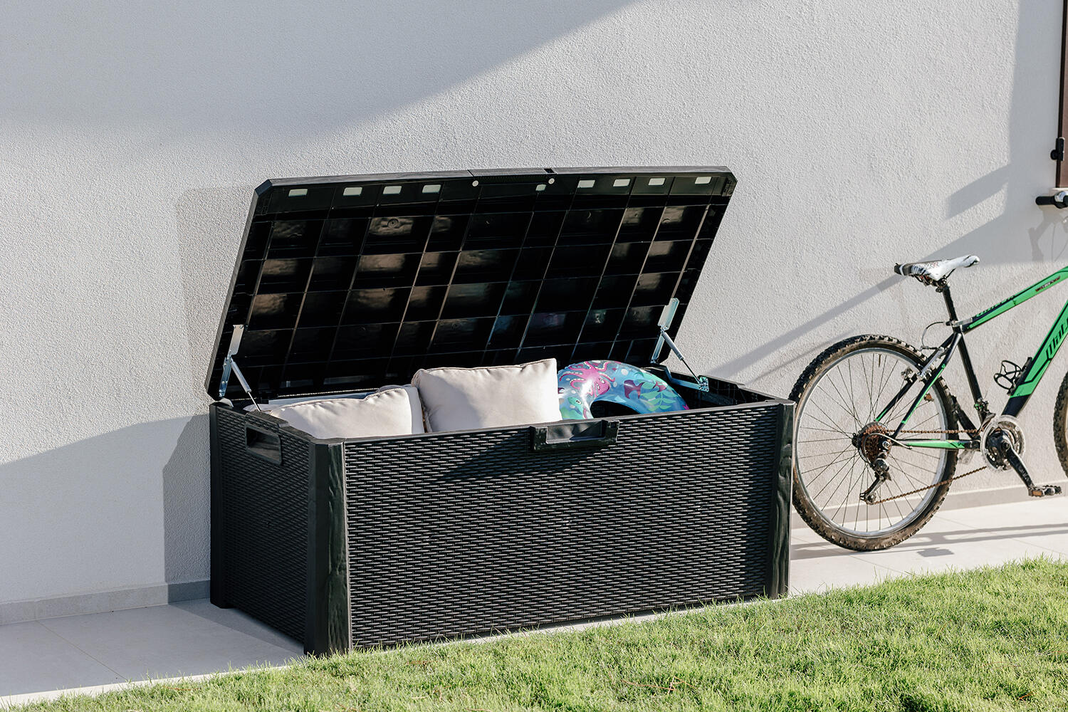 Coffre de jardin résine Nevada anthracite, 550 l - 7