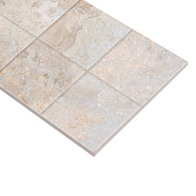 Suelo porcelánico Ibor efecto piedra beige 30.3x61.3 cm C3 ECOCERAMIC