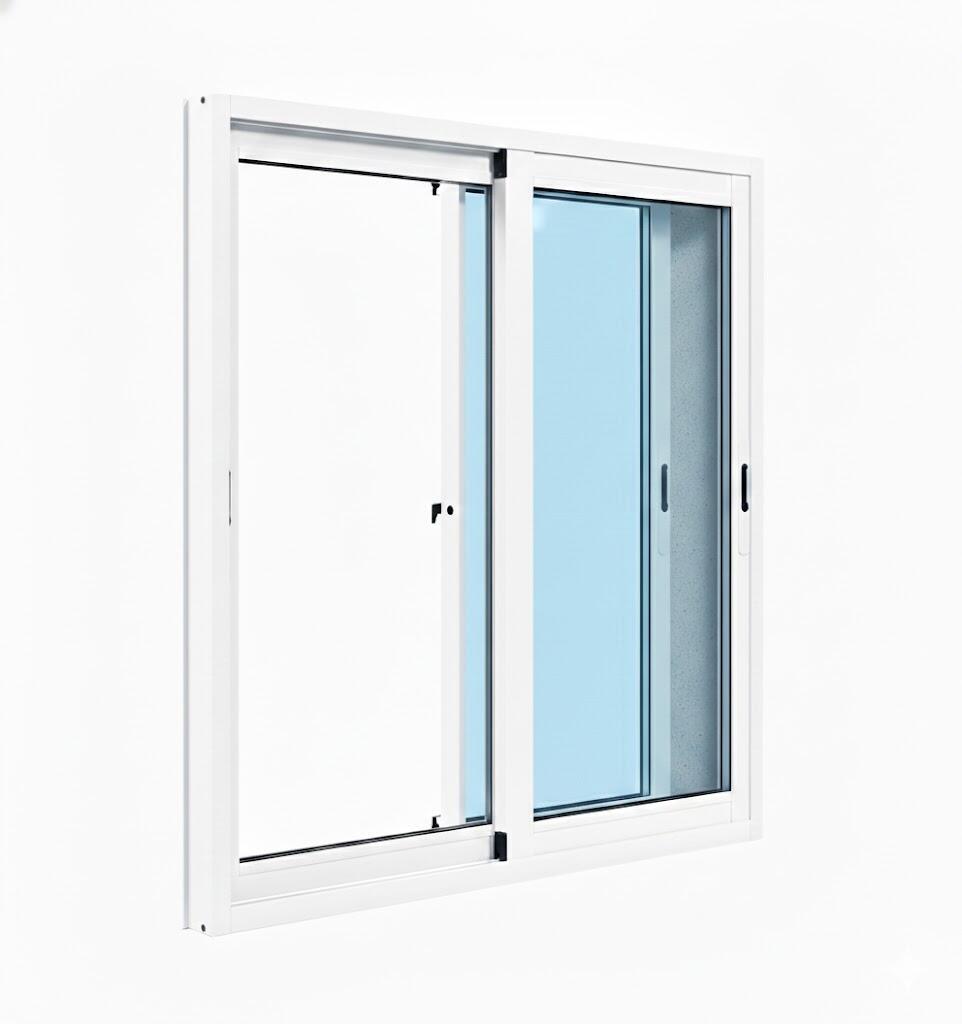 VENTANA ALUMINIO CORREDERA BLANCA 60X100CM - 2