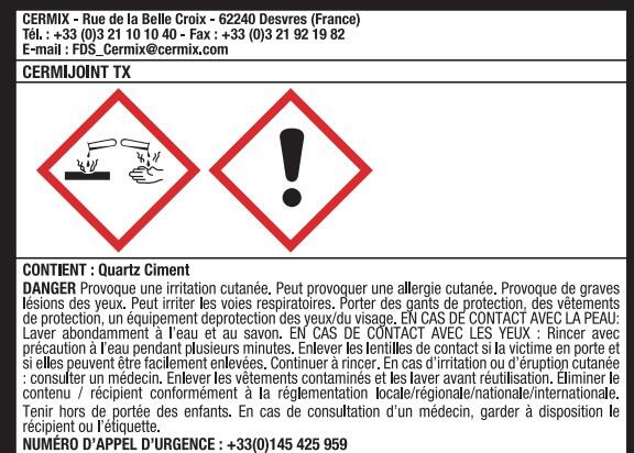 Joint cermijoint tx beige dore 25kg - 2