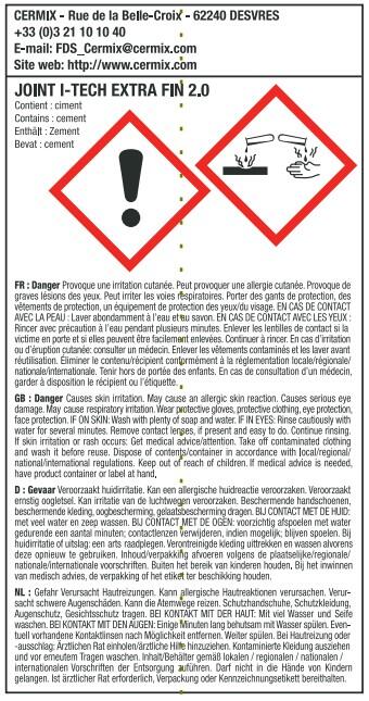 Joint I Tech Extra fin Ivoire 5kg Cermix - 2