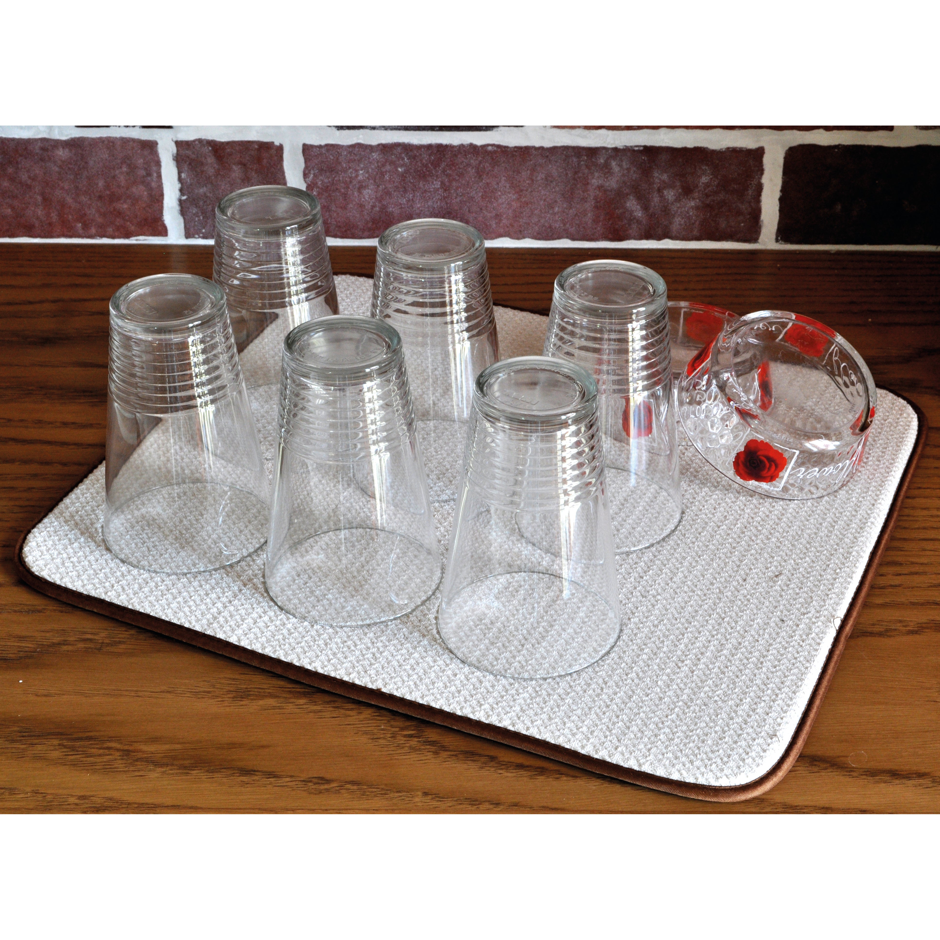 Tappeto protettivo per lavello Droppy bianco L 48 x P 40 cm - 2