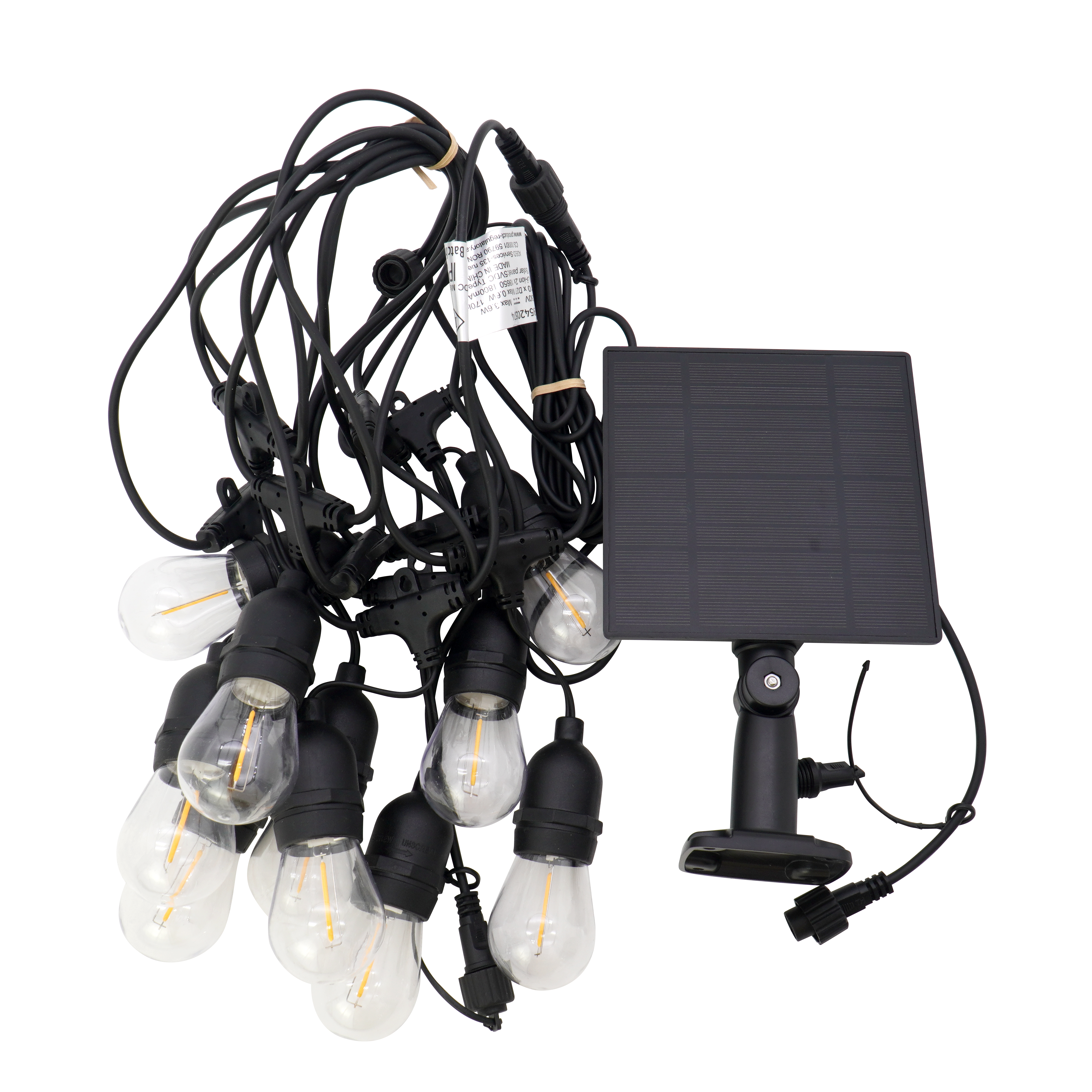 Girlanda Glen Clear czarna IP44 10 x LED Inspire - 12