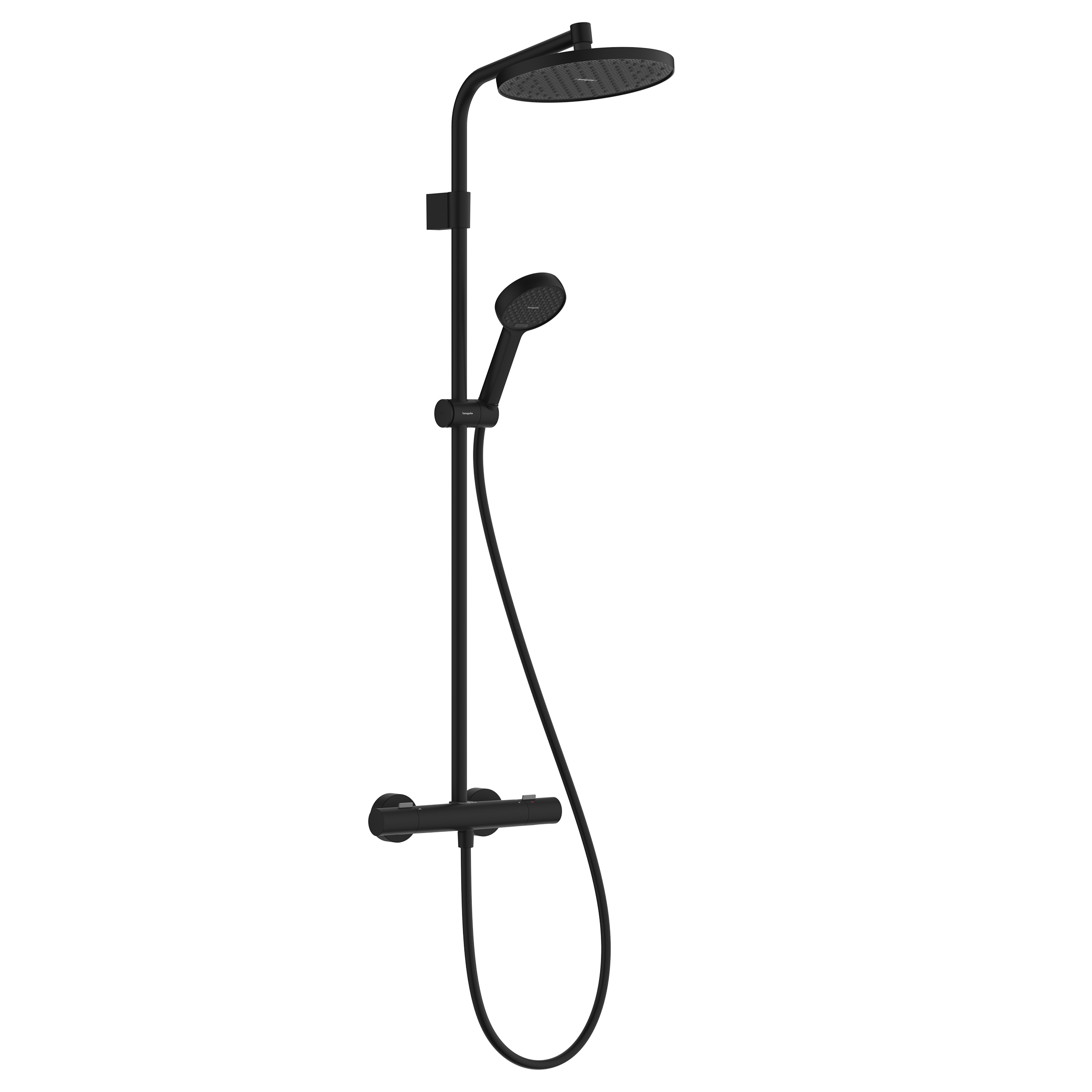 Kolumna prysznicowa Stamis S 240 termostatyczna EcoSmart czarny HANSGROHE