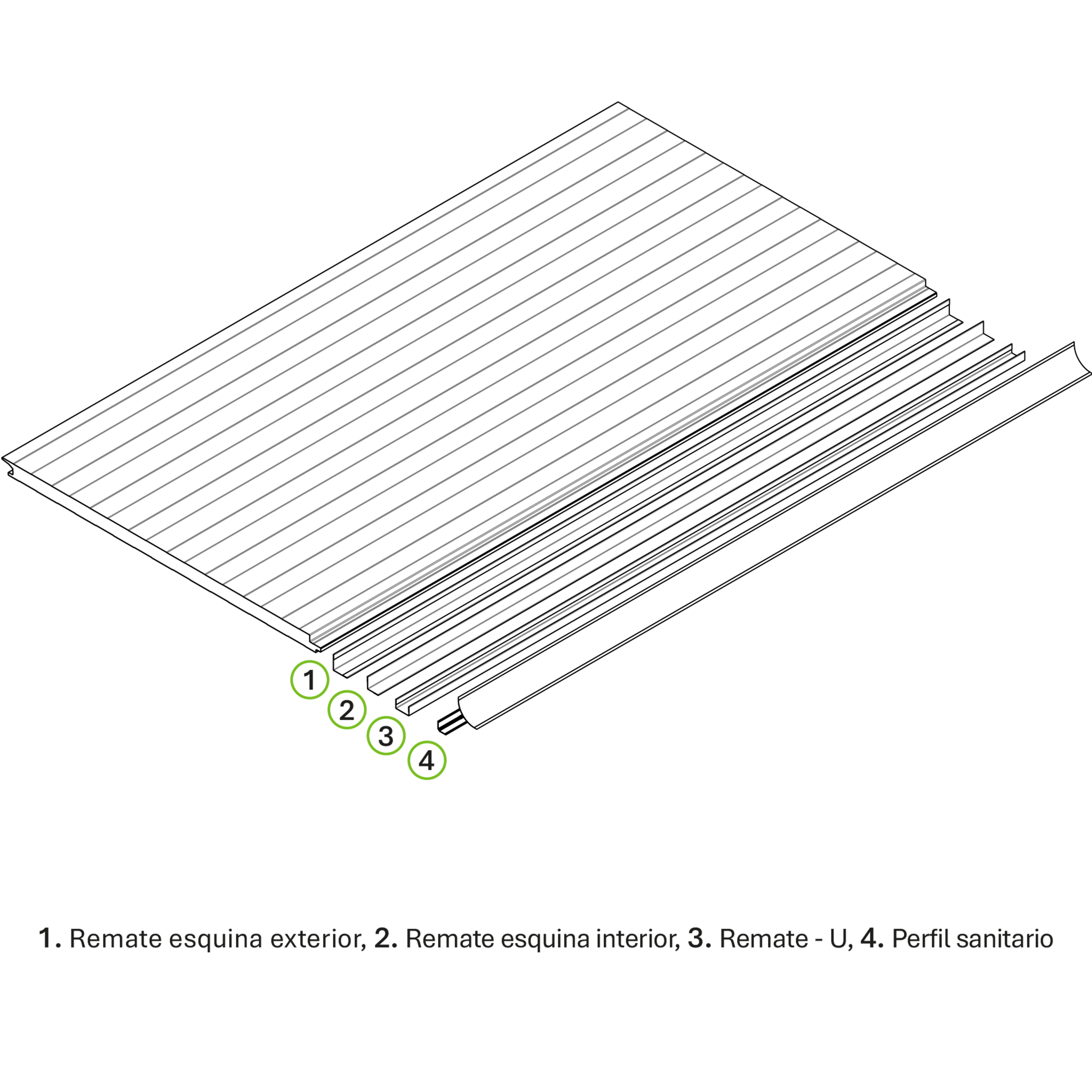 Panel fachada Blanco/Blanco METALPANEL 3000 x 1000 x 35 mm - 5