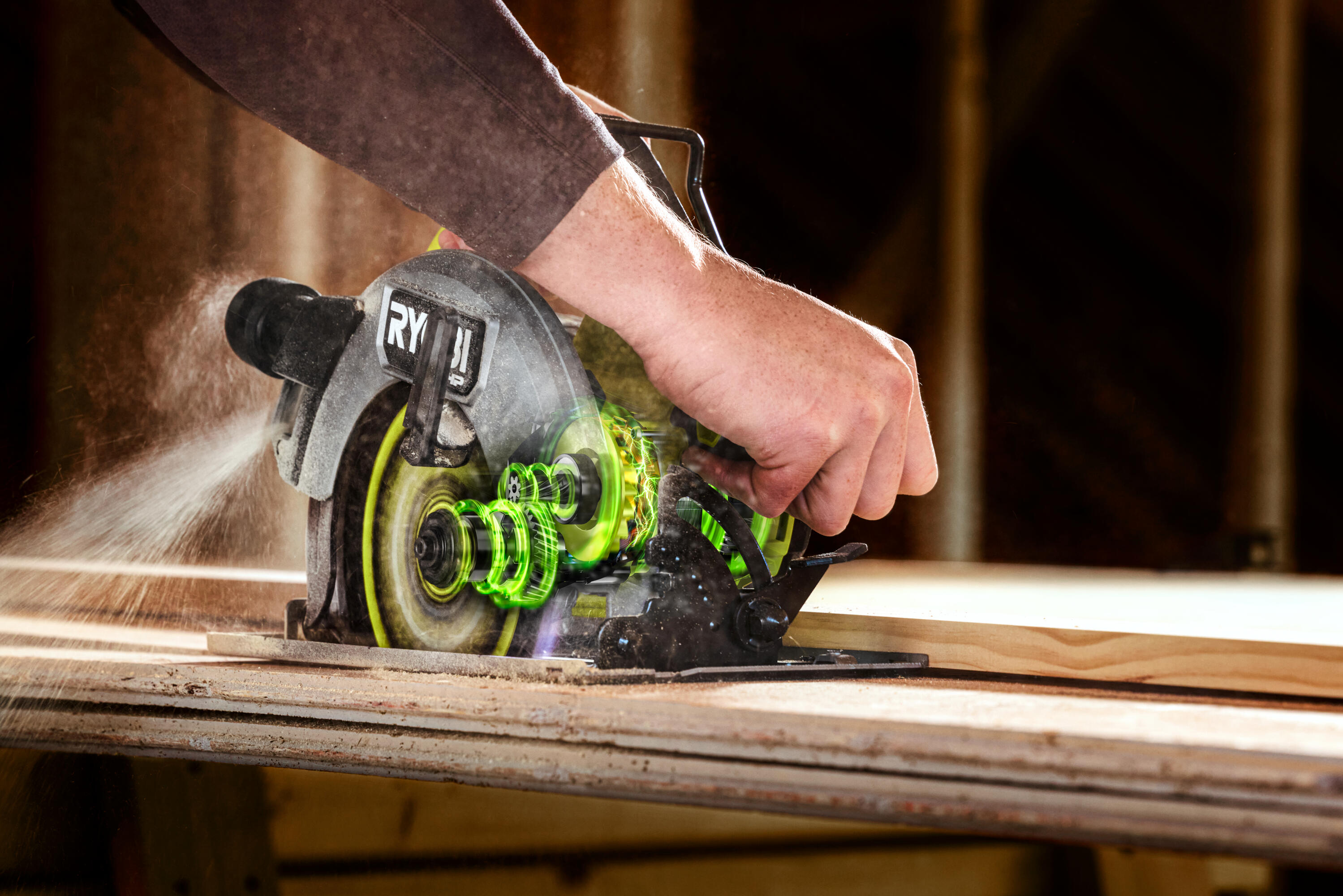 Scie circulaire sans fil 18V Diam.184 mm - RYOBI - RCS18X1-0 - 3