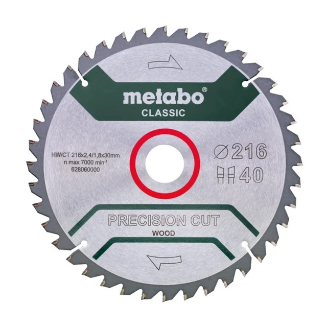 Lame de scie circulaire Diam.216 mm - METABO