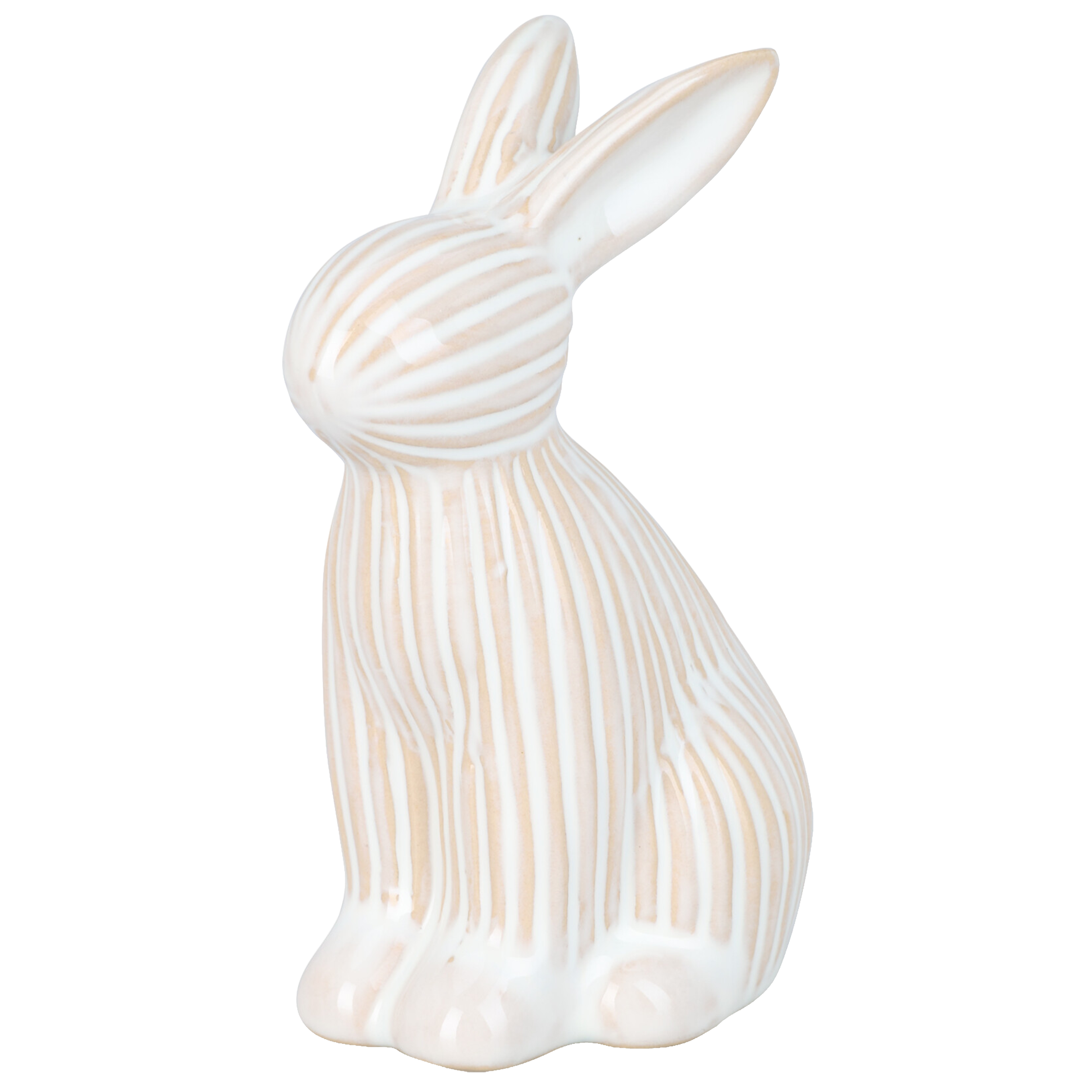 Figurka wielkanocna Króliczek - Porcelana z efektem glazury wys. 13 cm