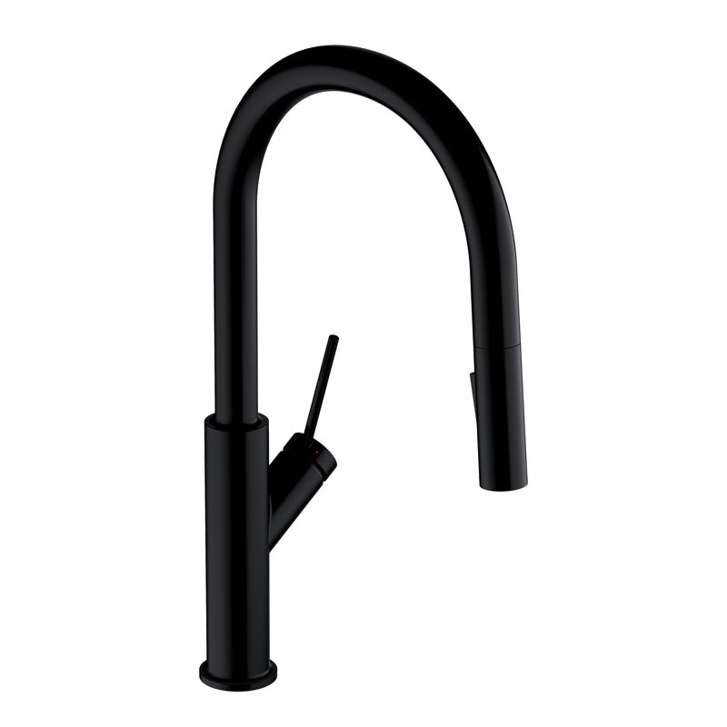 Bateria kuchenna z wyciąganą wylewką U Somero Czarna Omnires