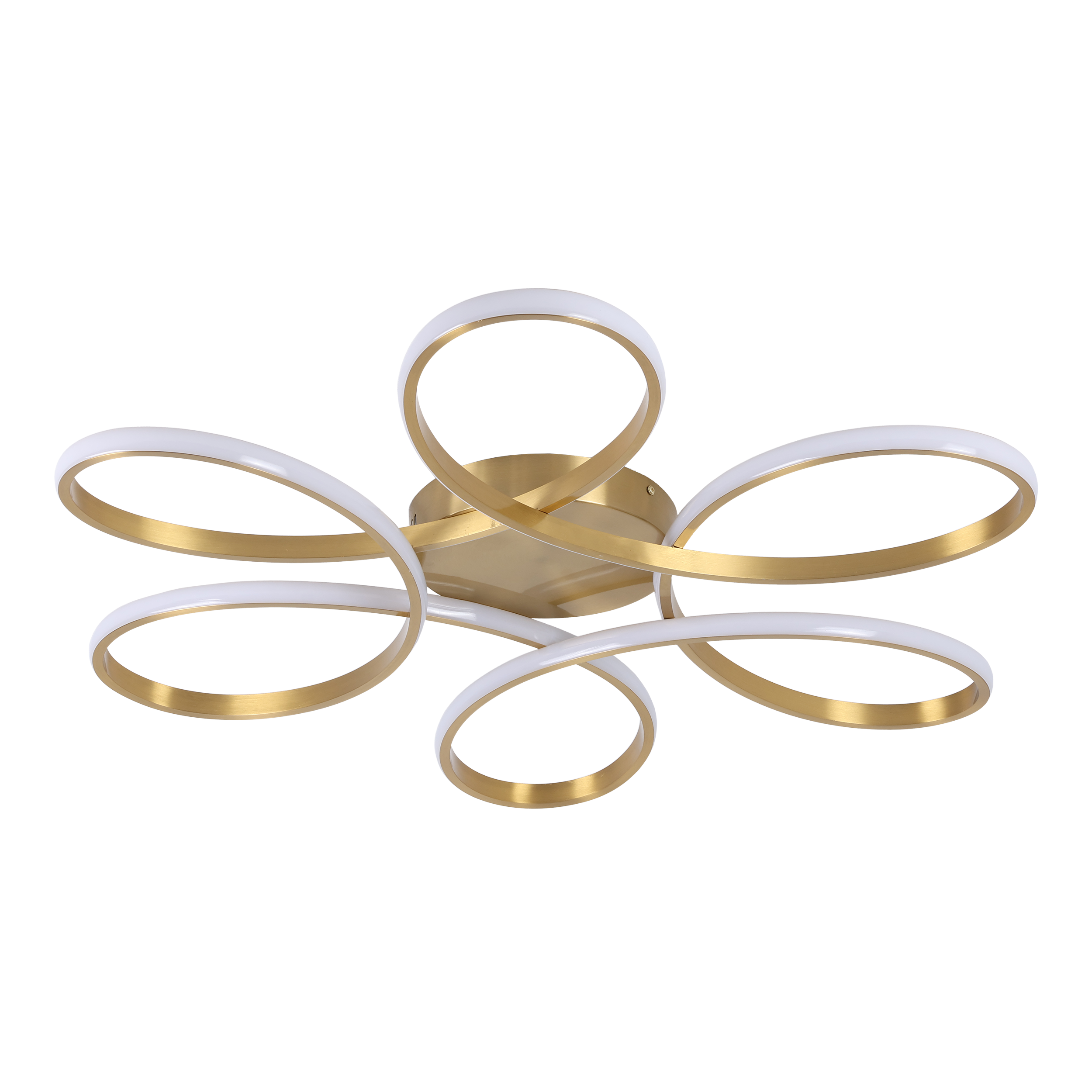Lampa wisząca Fiore gold XL LED 9200 lm 68 W neutralna barwa złota Goldlux