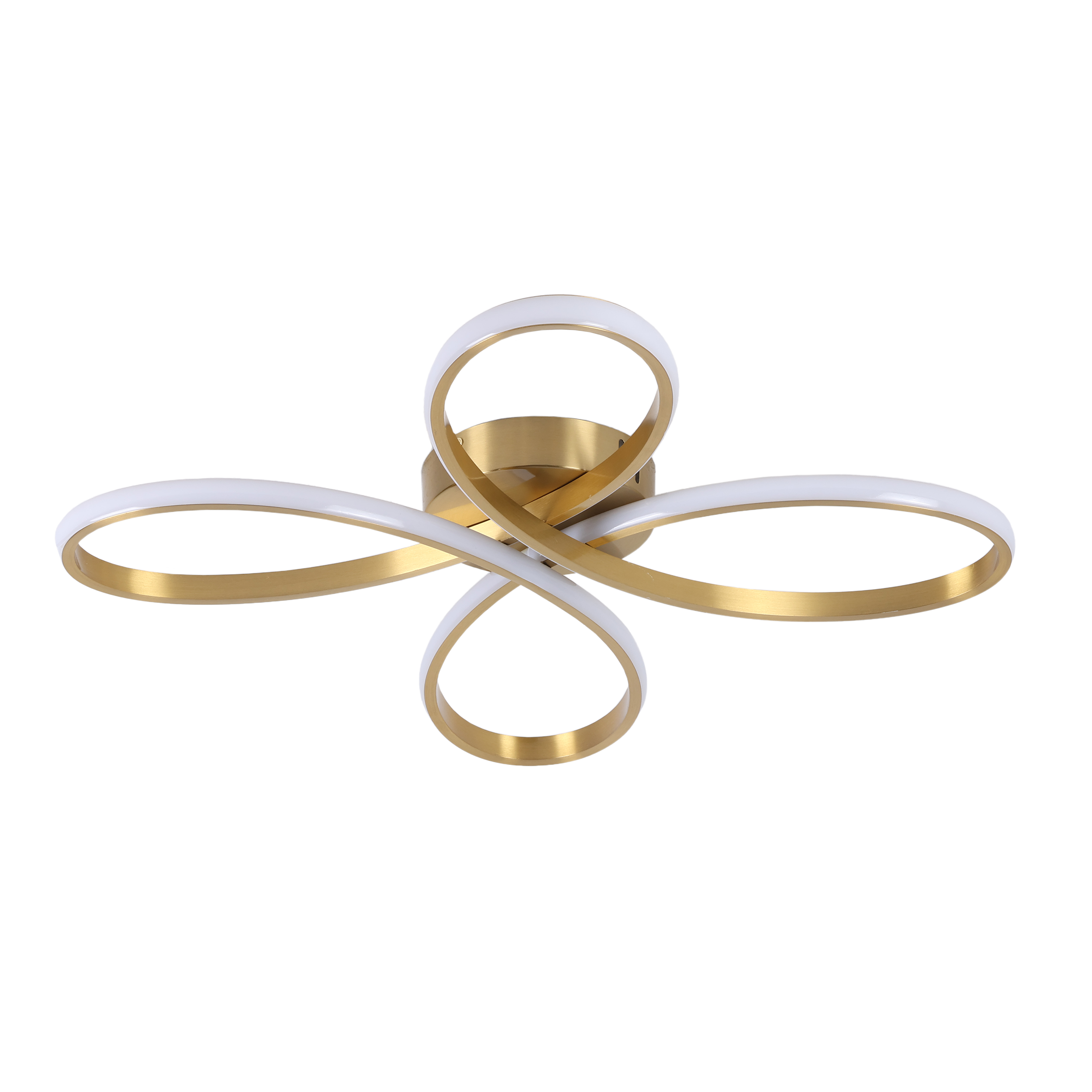 Plafon LED Fiore 6000 lm 42 W złoty 50 cm Goldlux