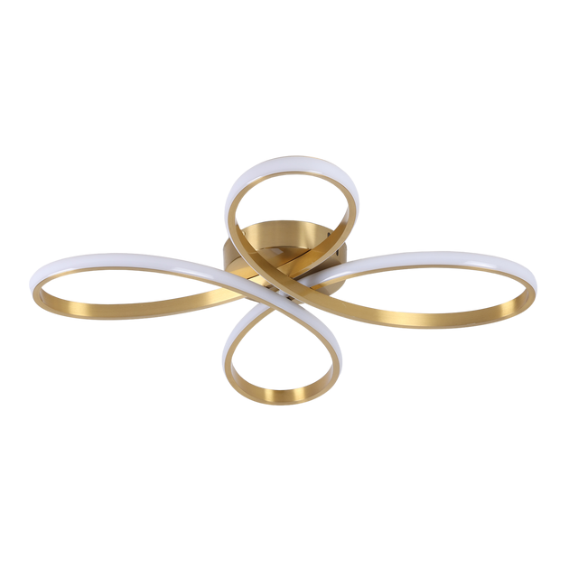 Plafon LED Fiore 6000 lm 42 W złoty 50 cm Goldlux
