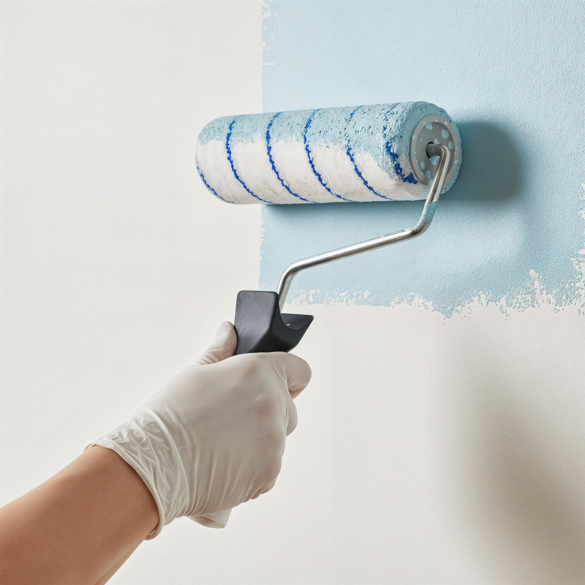 Rodillo para pintar superficies lisas y fachadas lisas NESPOLI de 220 mm de anchura, 50 mm de diámetro, pelo medio (5 mm a 12 mm). Fibra de poliamida. Varilla de acero. - 3