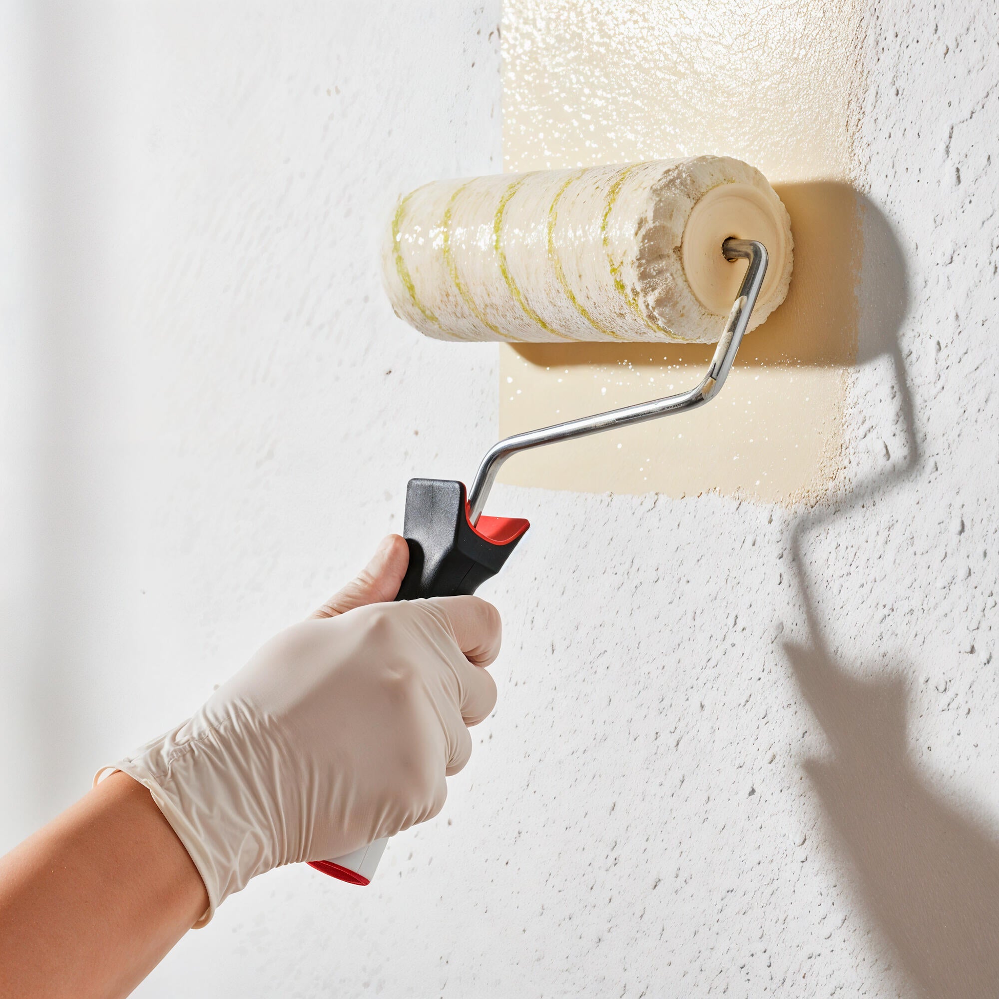 Rodillo NESPOLI de 110 mm de anchura, 50 mm de diámetro, pelo largo (más de 12 mm). Fibra de poliamida. Varilla de acero. - 3