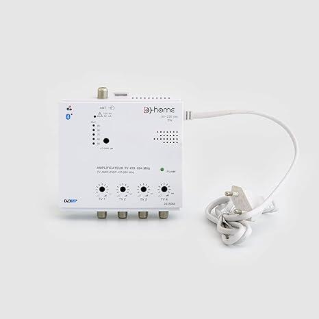 Antenne TNT Elap Clever + Ampli 4 Sorties – UHF 4G LTE