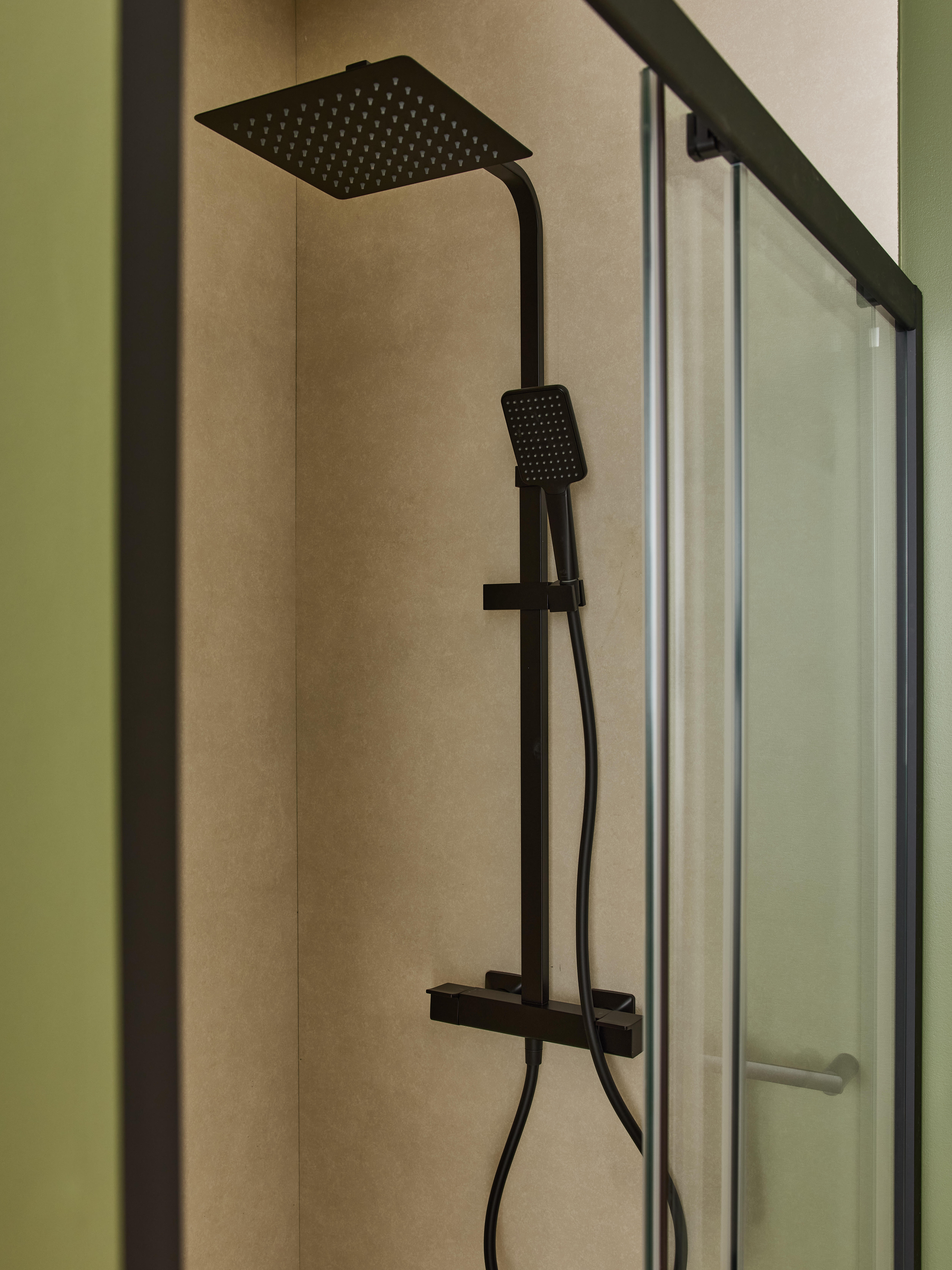 Conjunto de duche torneira termostática preto Sensea Studio V3 - 3