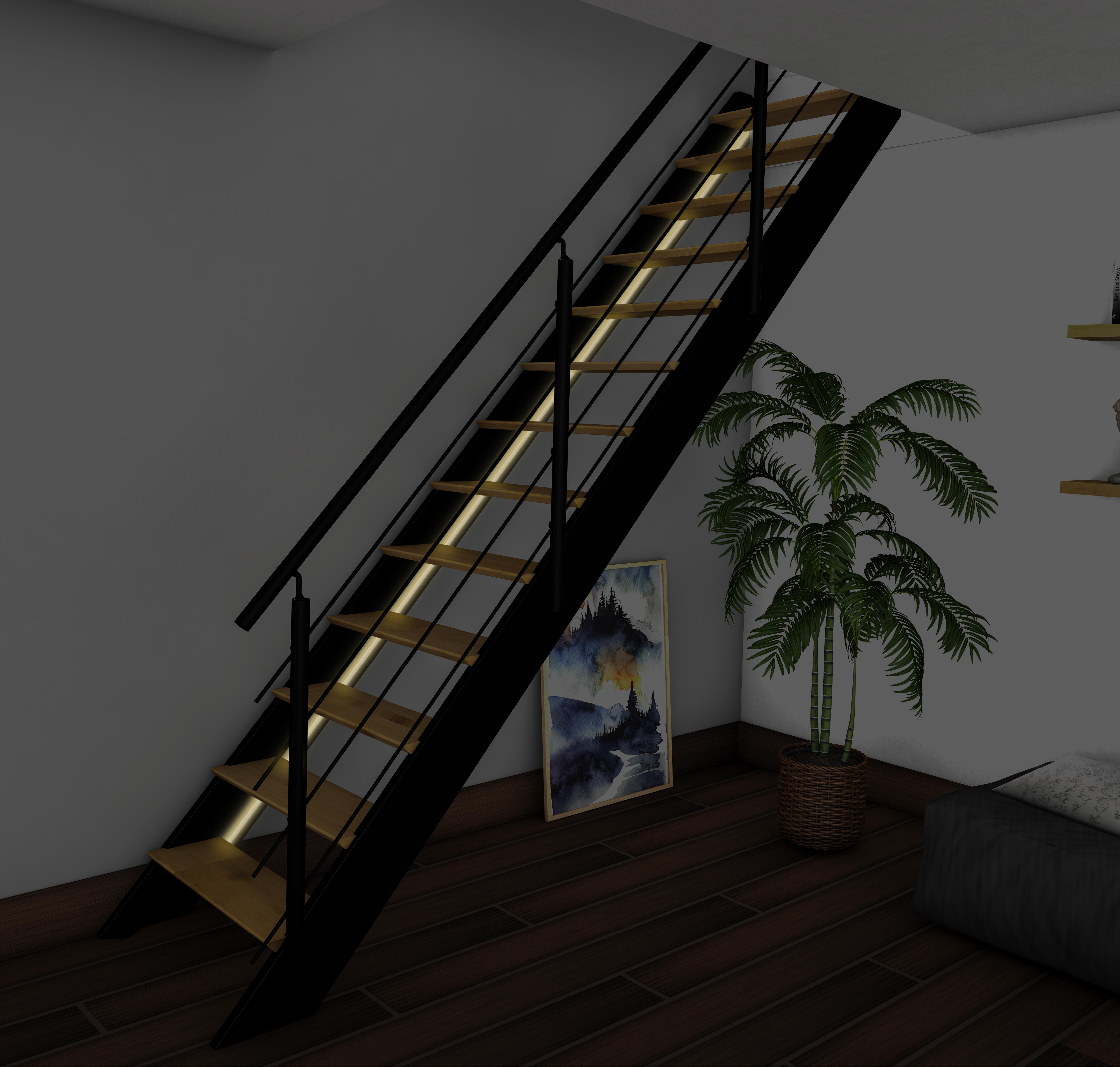 Escalier LED intégrée  - 1