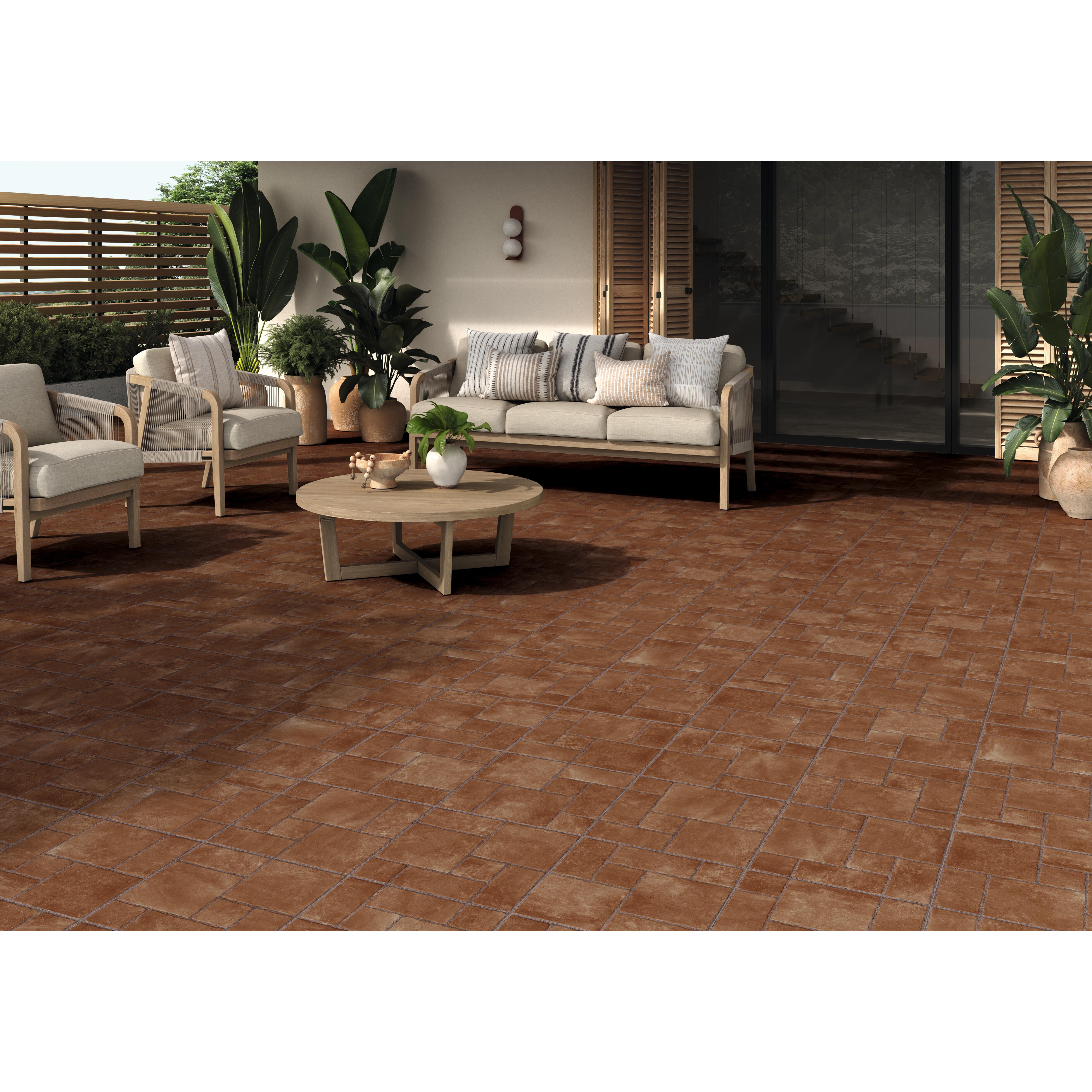 BALDOSA EXTERIOR PORCELÁNICO 45X45CM VILANOVA COTTO - 2