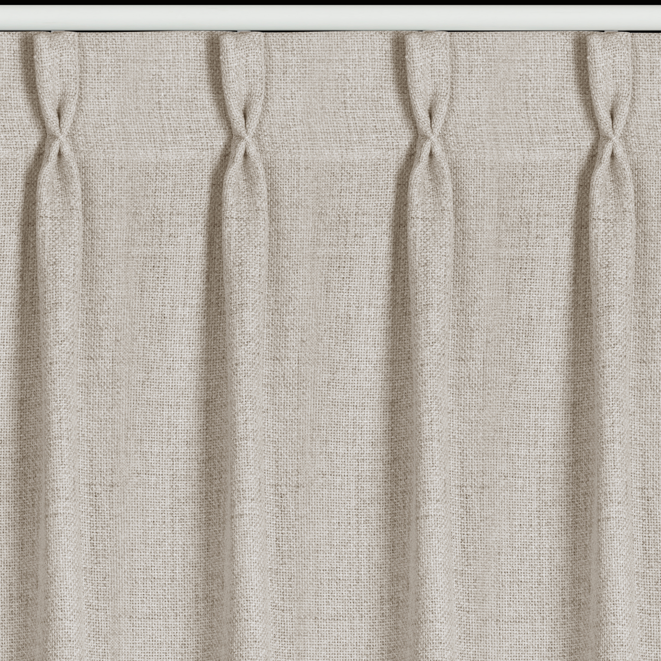 Zasłona z flexami Jula beżowa 80 x 270 cm na taśmie - 3