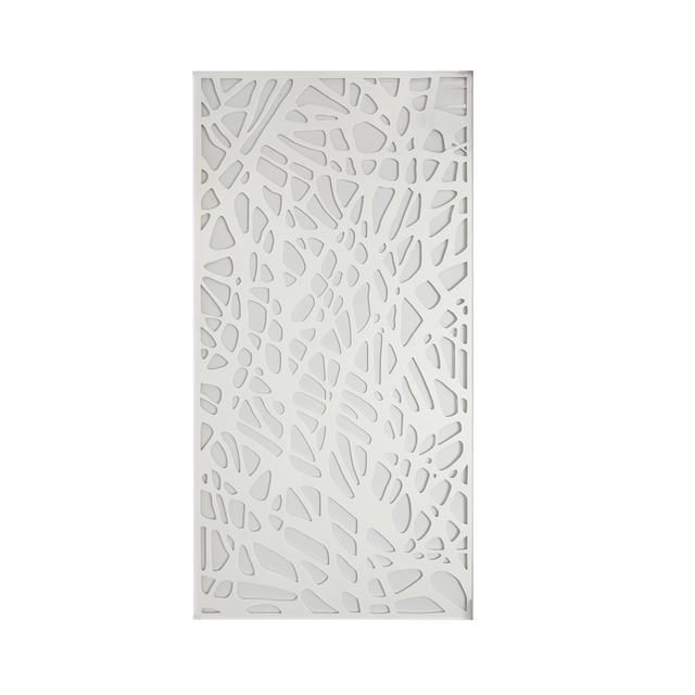 Pannello grigliato decorativo in polipropilene bianco Musive L 200 x H 100 cm, spessore 5 mm