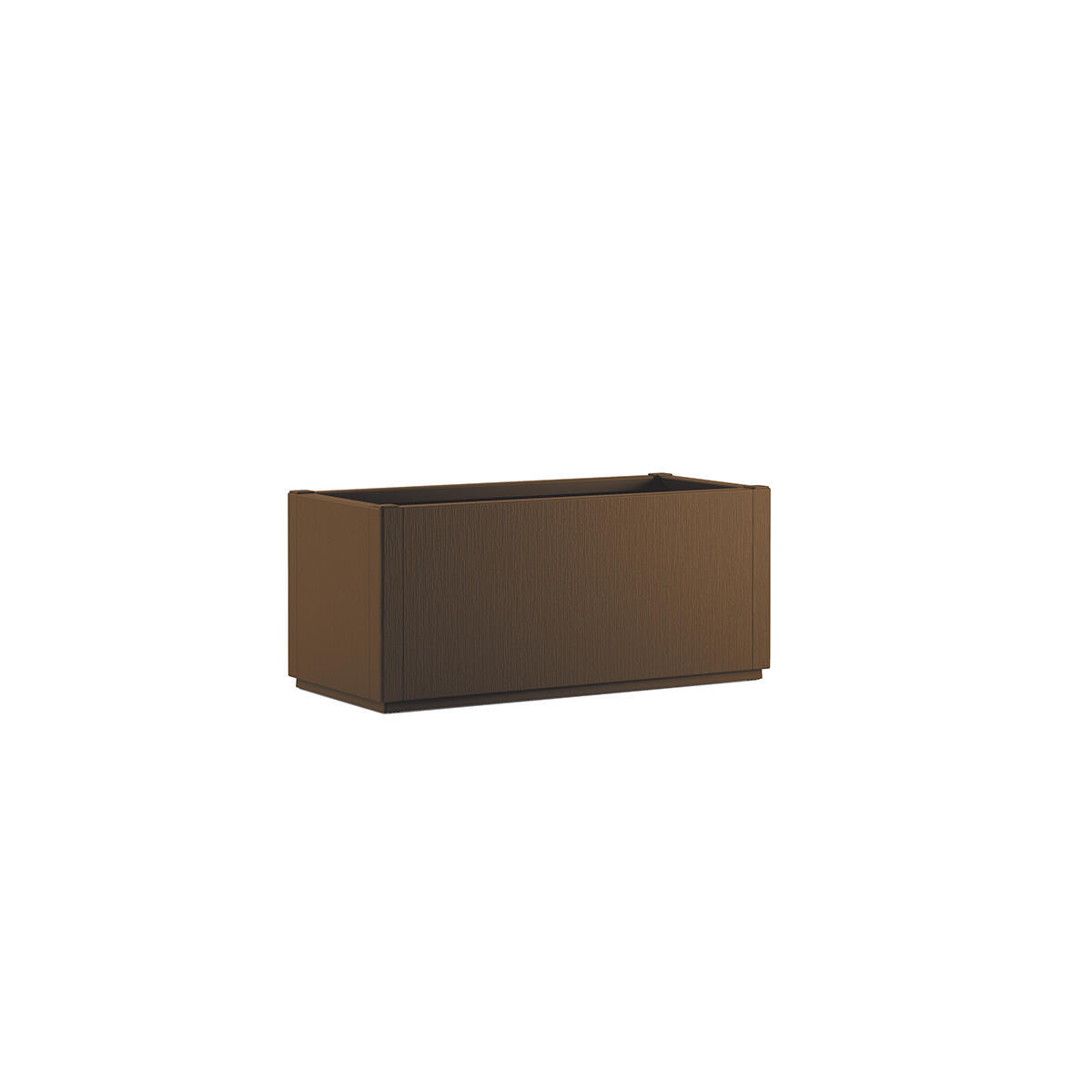 Fioriera Ethica STEFANPLAST in polipropilene caffè H 35 x L 80 x P 36 cm - 3