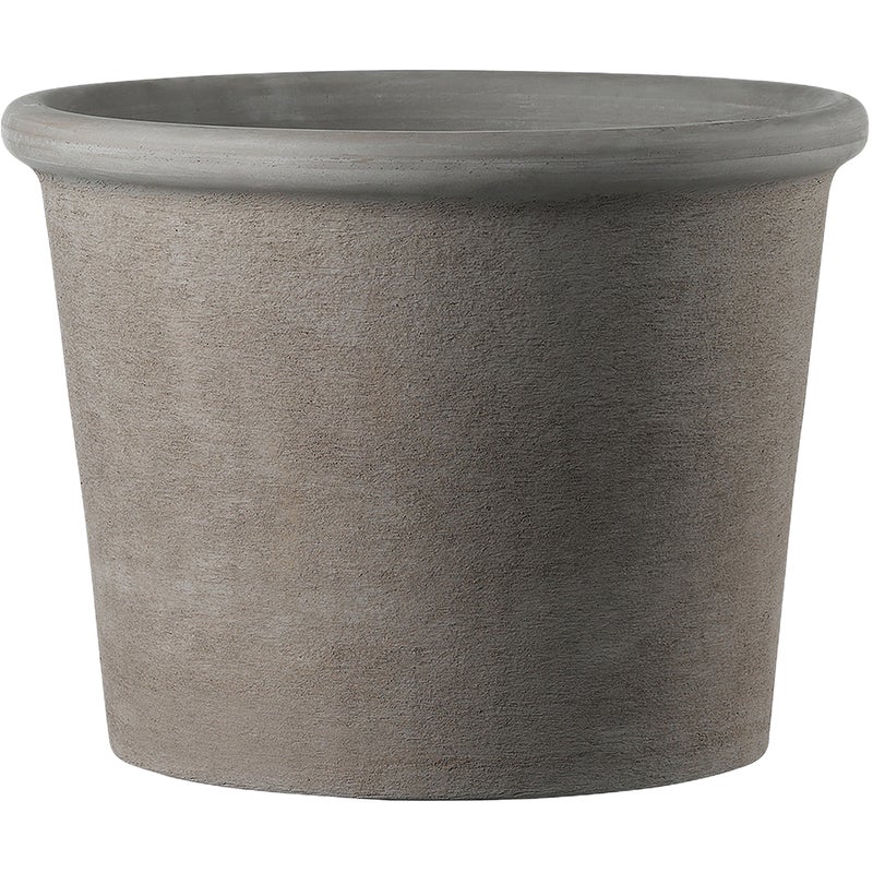 Doniczka Bordato 33 cm szara terakota Deroma