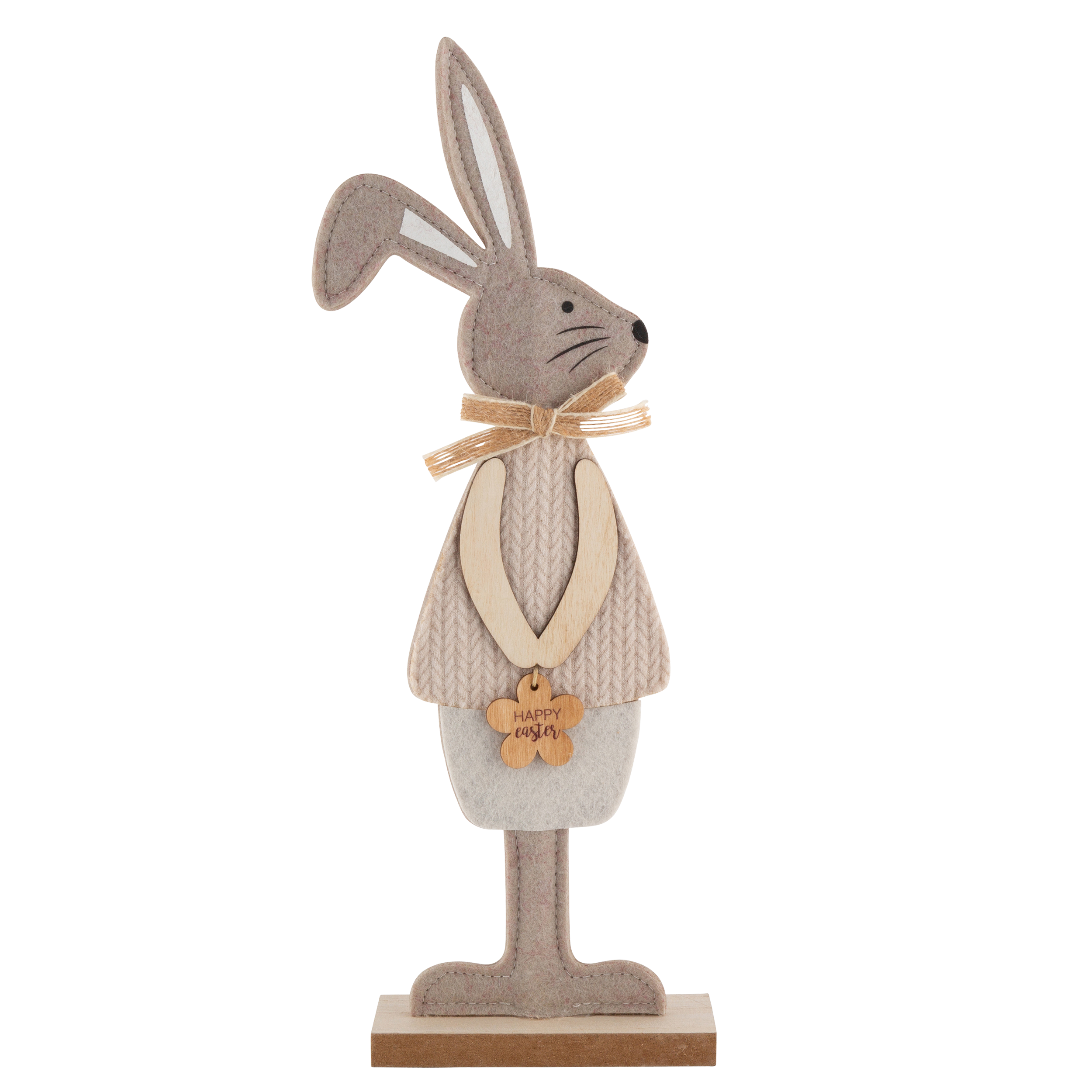 Figurka wielkanocna Zając wys. 31 cm drewniana