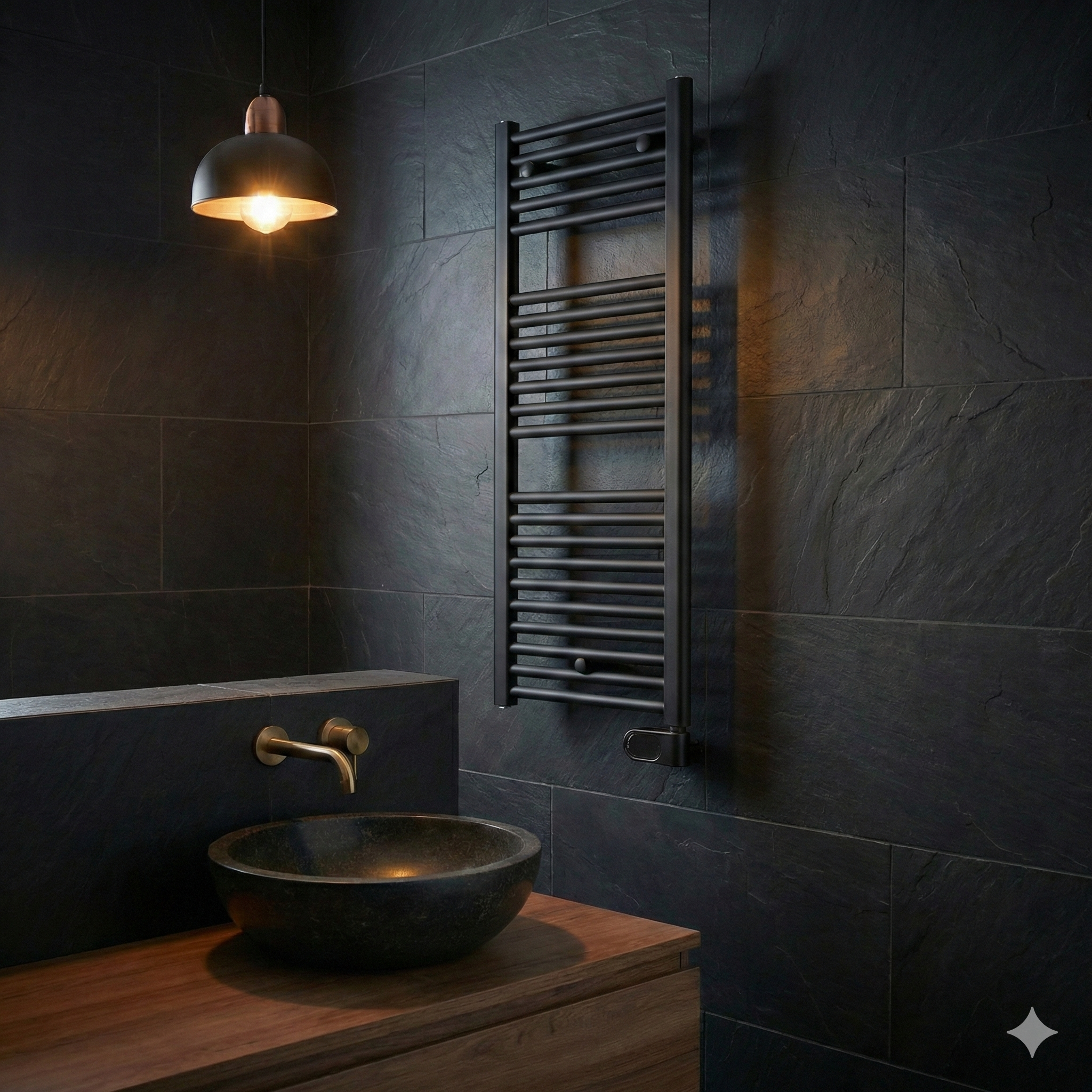 TOALLERO ELÉCTRICO PROGRAMABLE 700W NEGRO MATE - 4