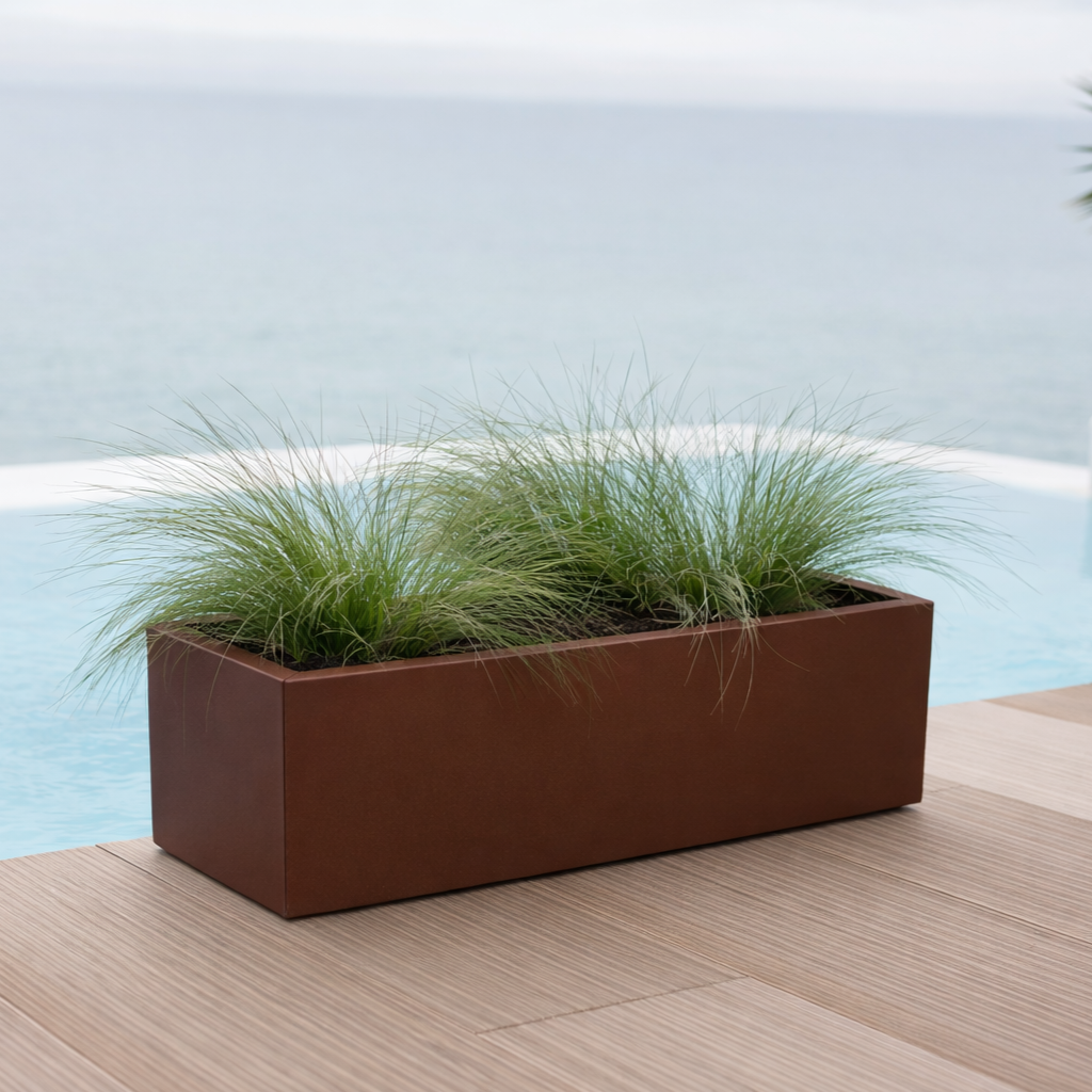 Floreira de polietileno JARA 60X20CM BRONZE - 4