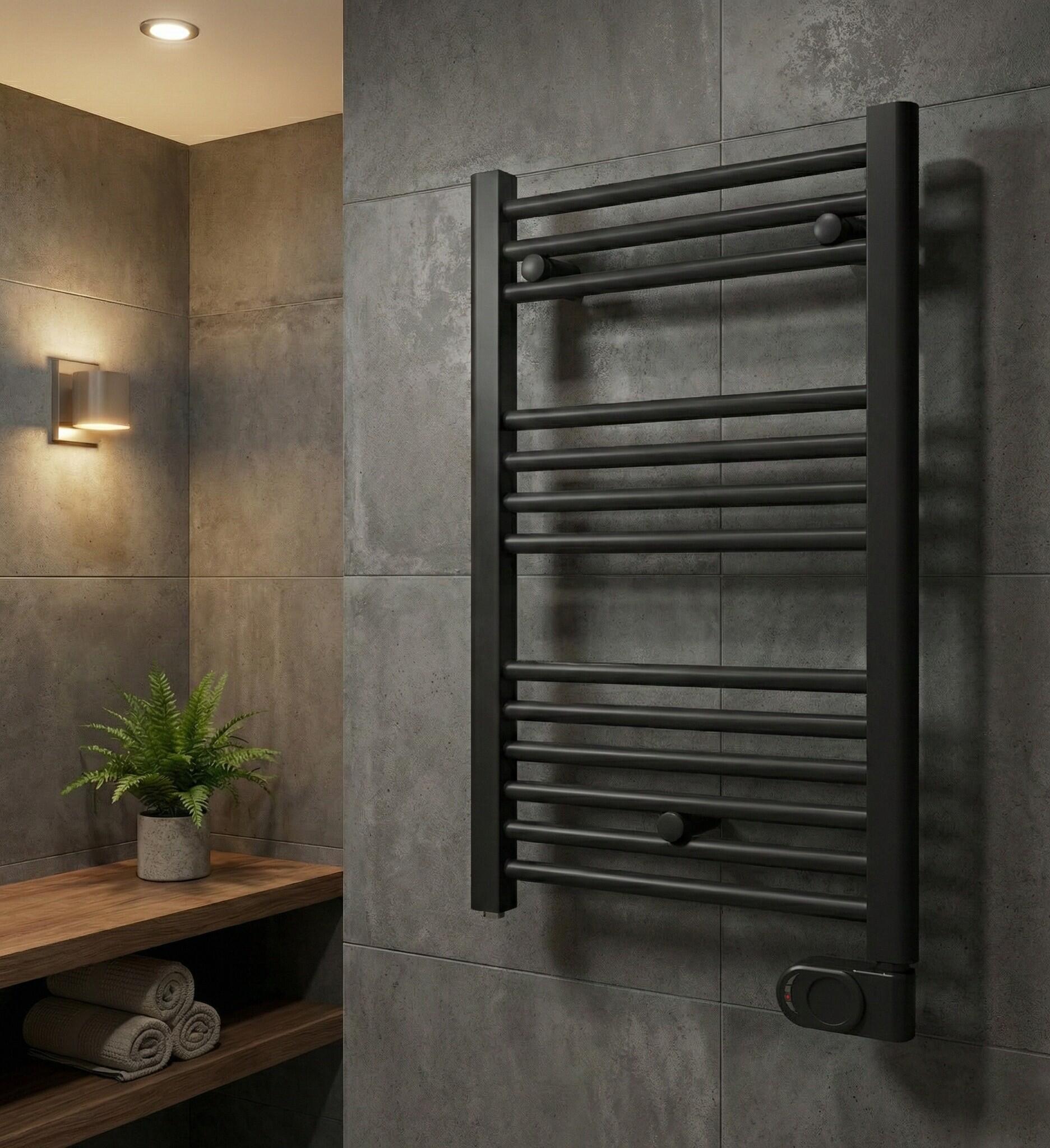 TOALLERO ELÉCTRICO PROGRAMABLE 400W NEGRO MATE - 3